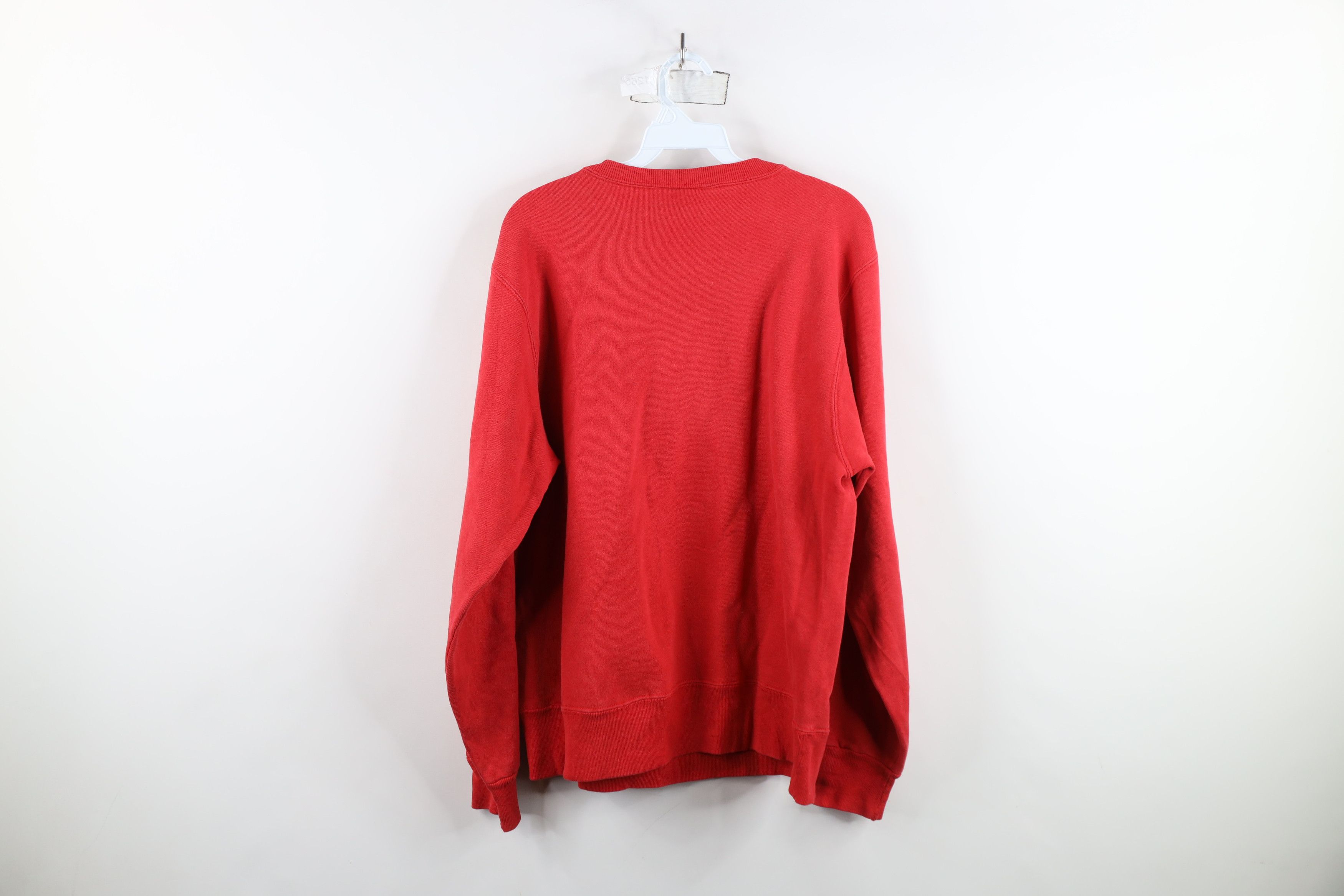 Champion × Vintage Vintage 90s Champion Spell Out Crewneck Sweatshirt Red Size US M / EU 48-50 / 2 - 12 Thumbnail