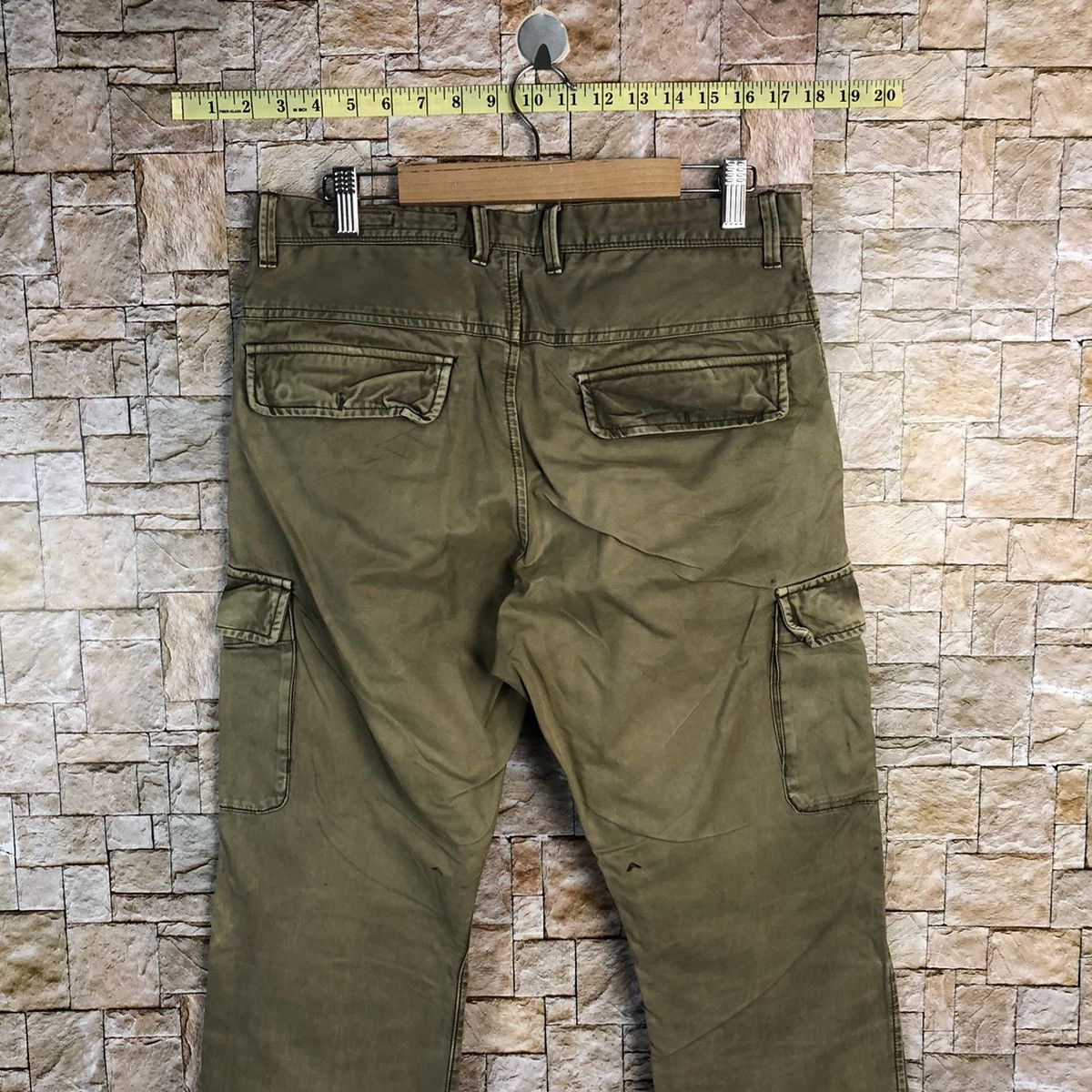 Japanese Brand Back Number Brown Cargo Multipocket Pants #A439 Size US 30 / EU 46 - 17 Thumbnail