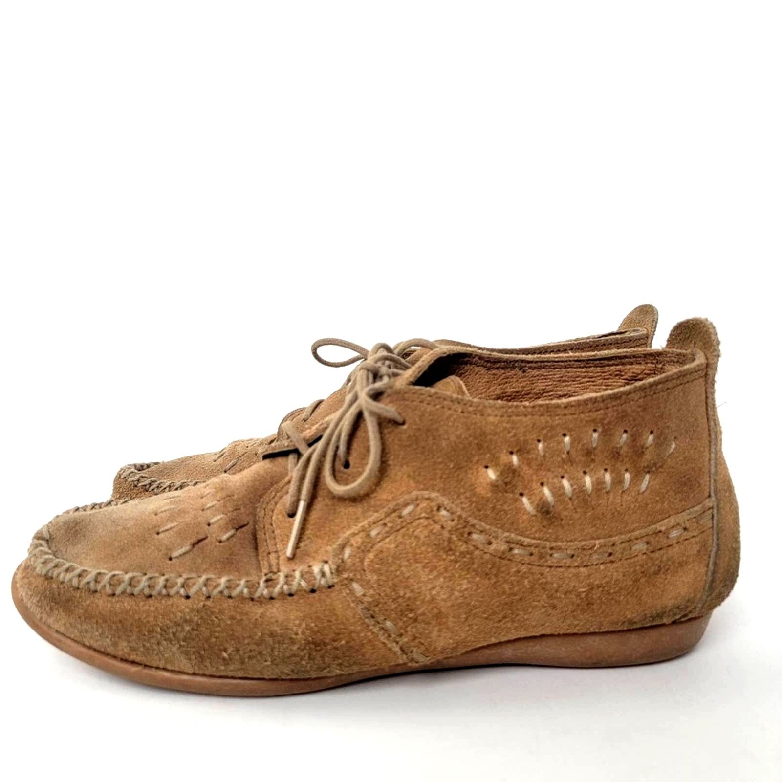 Minnetonka Minnetonka Brown Suede Ankle Moccassin Booties - 7.5 Size US 7.5 / IT 37.5 - 2 Thumbnail