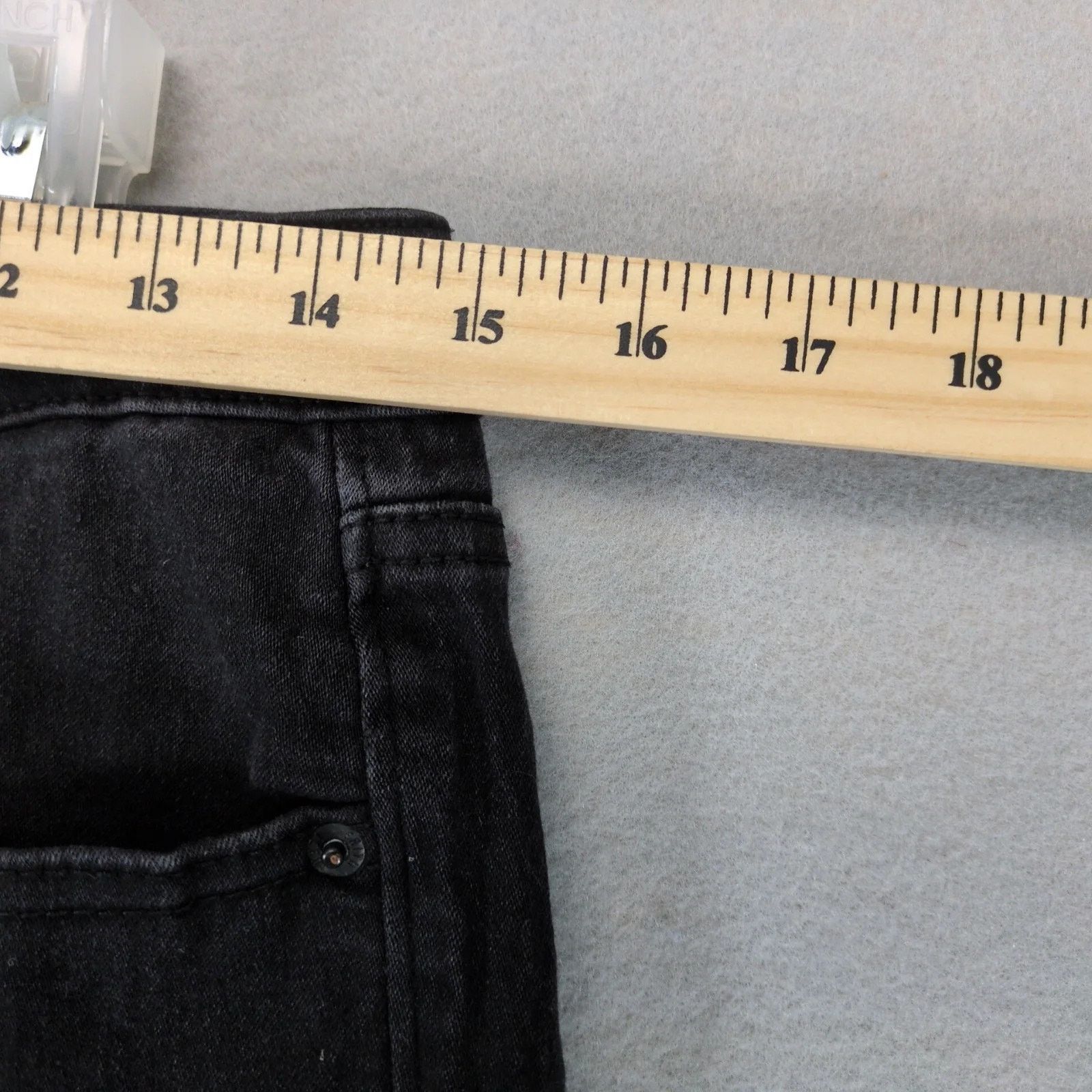 Other Faith Black Jeans Women's 12 "Have Faith" 30x28" High Rise Size 34" / US 12 / IT 48 - 6 Thumbnail