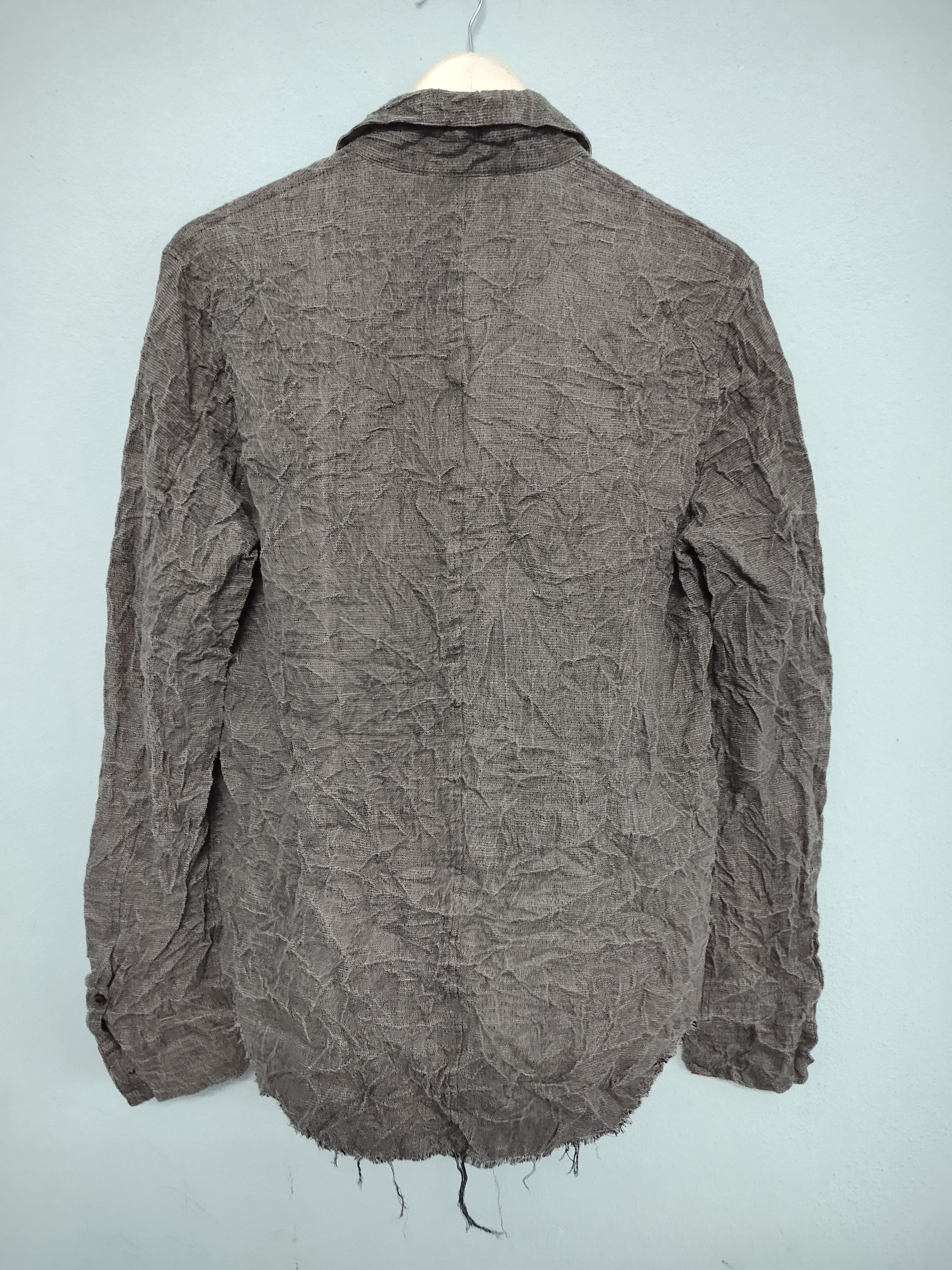 Attachment × Japanese Brand × Kazuyuki Kumagai Attachment Kazuyuki Kumagai Attachment Distressed Designer Jackets Size L / US 10 / IT 46 - 3 Thumbnail