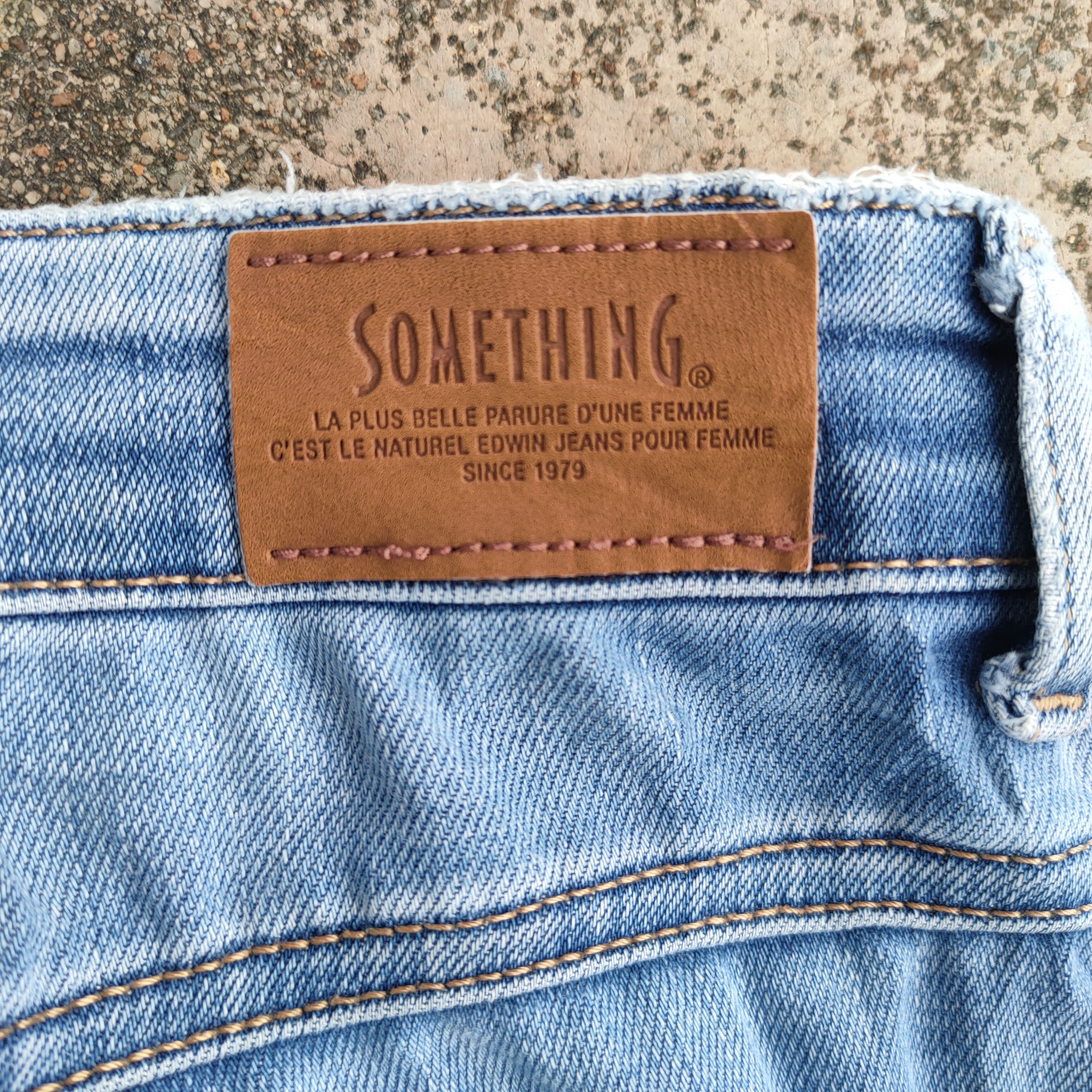 Japanese Brand × Jean × Vintage VINTAGE SOMETHING WOMAN FLARE JEANS DENIM PANTS Size US 30 / EU 46 - 7 Thumbnail