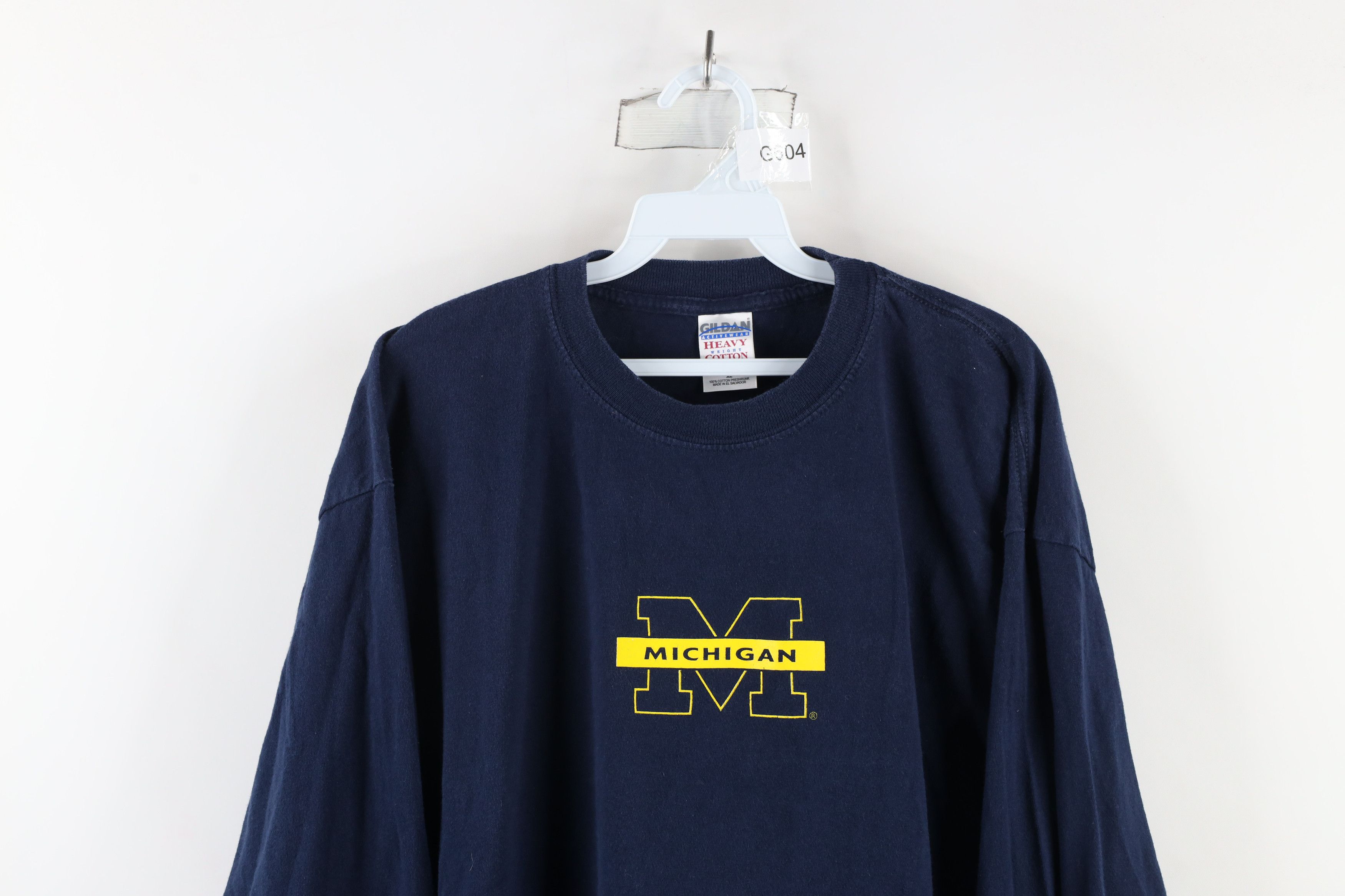 Vintage Vintage 90s M University of Michigan Long Sleeve T-Shirt Size US XL / EU 56 / 4 - 2 Thumbnail