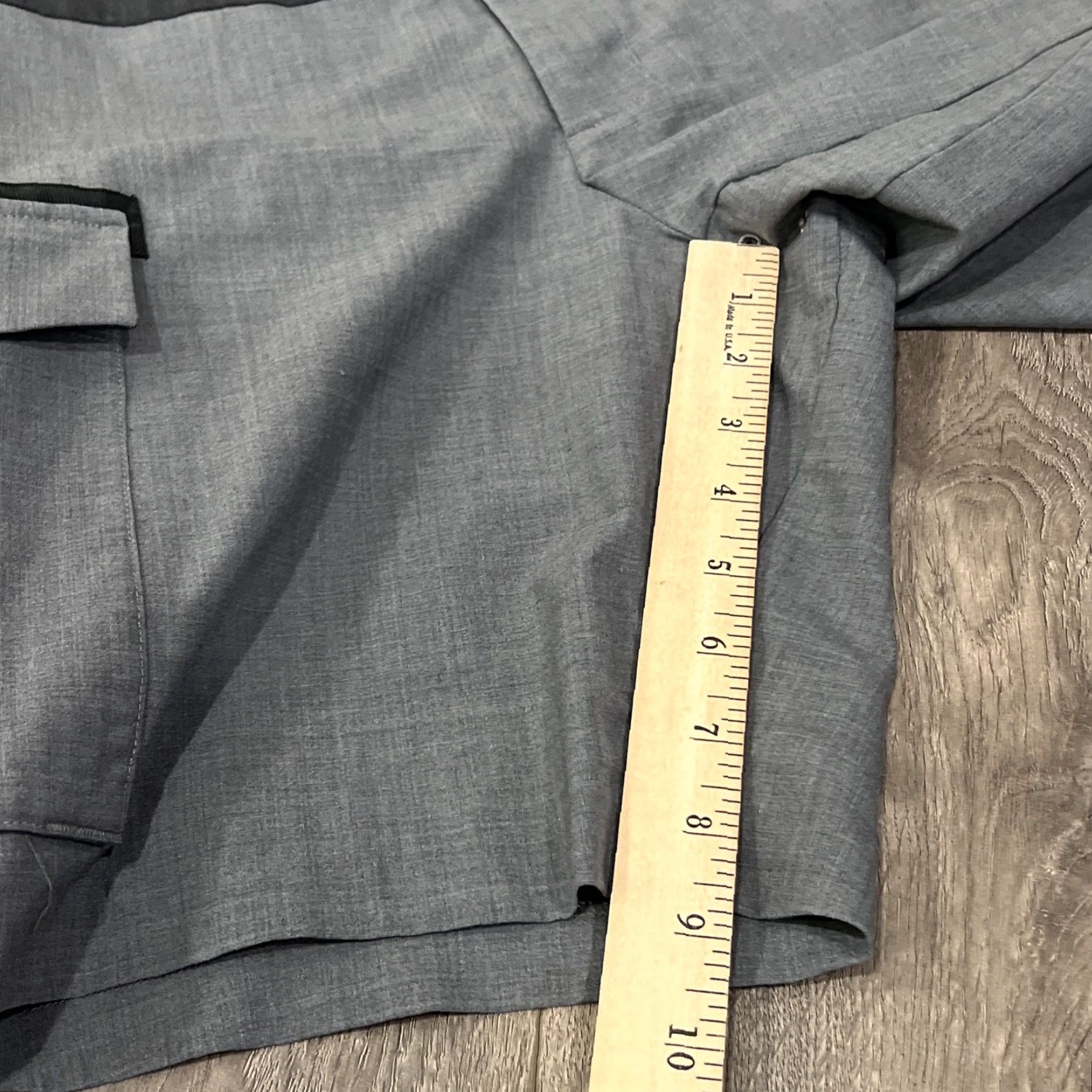 Vintage GRAY CHINO Cargo Shorts Size 34 Black Flat Front Regular Fit Mens Size US 34 / EU 50 - 6 Thumbnail