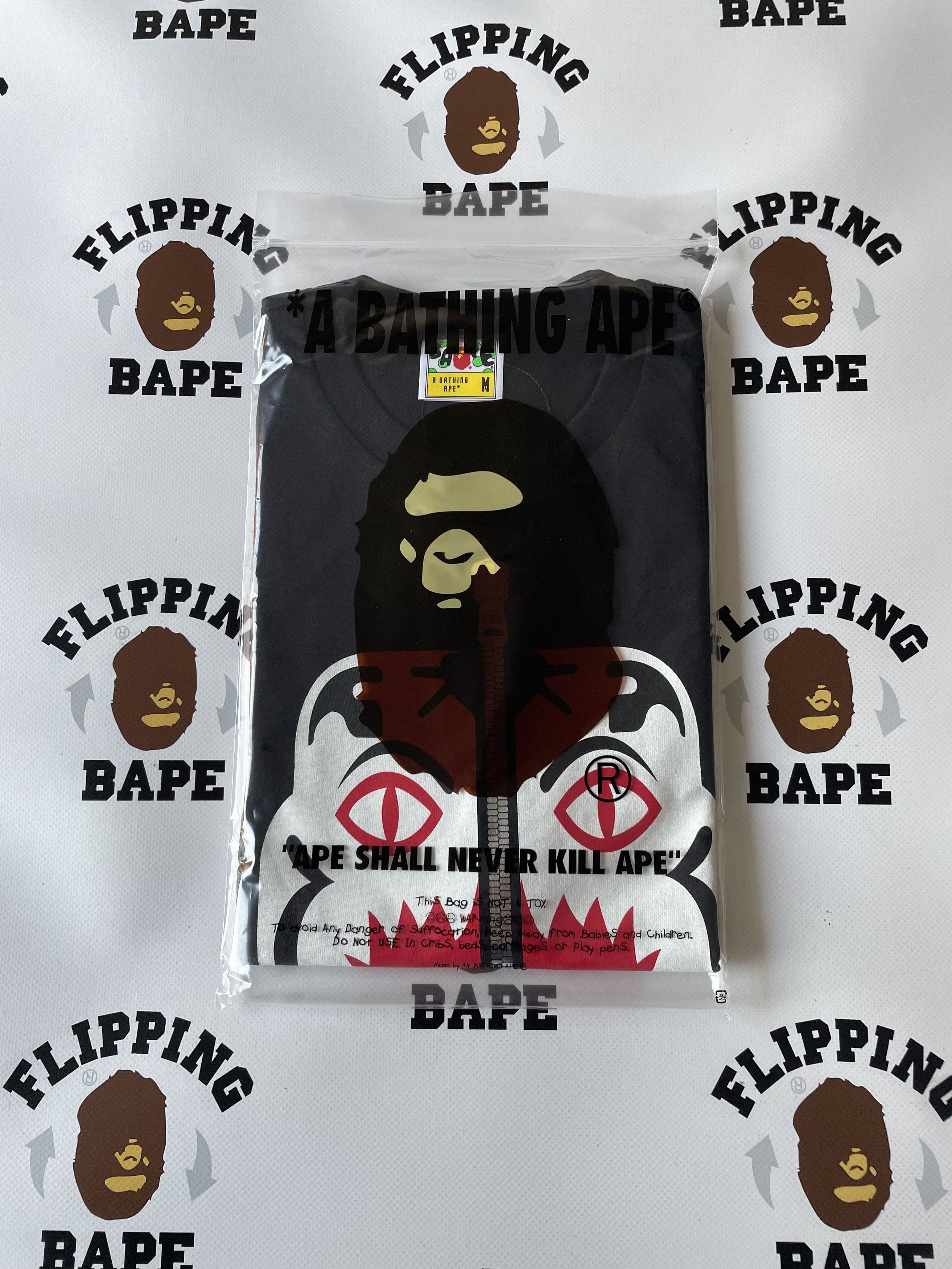 BAPE White Tiger Tee Black