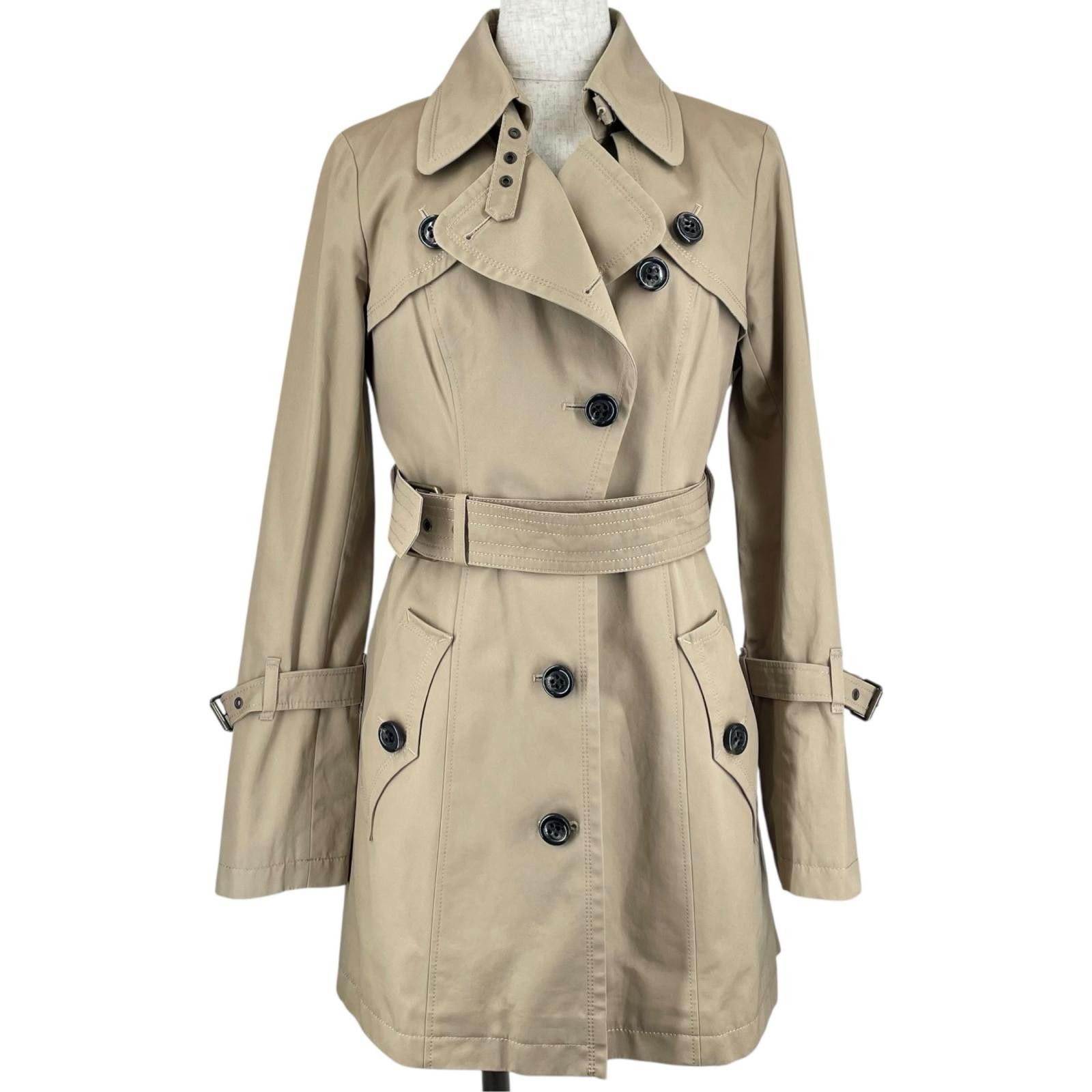 Burberry Burberry Burberry Blue Label Cotton Trench Coat Textile Outerwear DUTY FREE for USA Size ONE SIZE - 1 Thumbnail