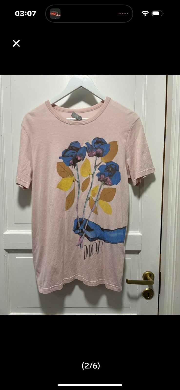 Dior Dior x alex foxt0n Tee Size US S / EU 44-46 / 1 - 2 Thumbnail