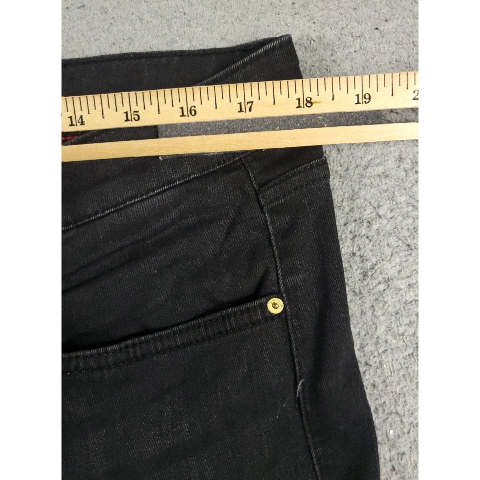 Tommy Hilfiger Tommy Hilfiger Black Skinny Crop Jeans Womens Size 16 36x26 Denim Pants Regular Fit Size 38" / US 16 / IT 52 - 4 Thumbnail