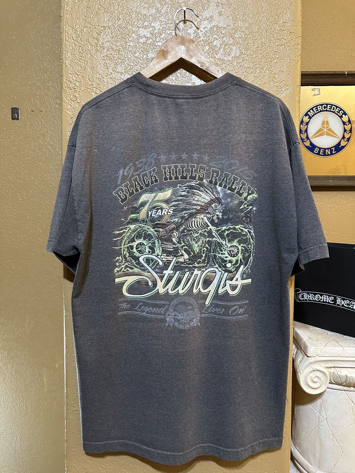 4GSELLER ⛓️ faded Black Hills Rally Sturgis Choppers Tee XL 4gseller Size US XL / EU 56 / 4 - 1 Thumbnail