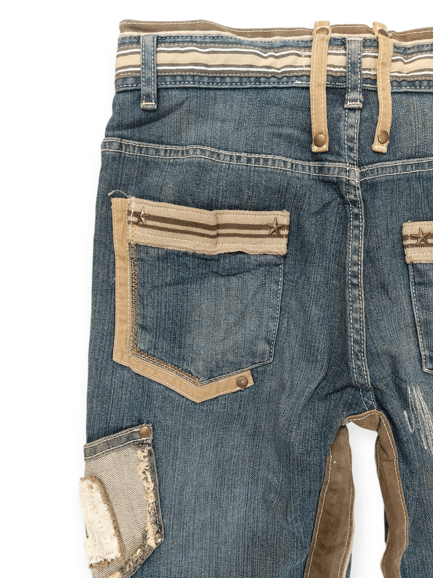 Other Vintage Flare Unopiu Distressed Denim Size 28" / US 6 / IT 42 - 13 Thumbnail