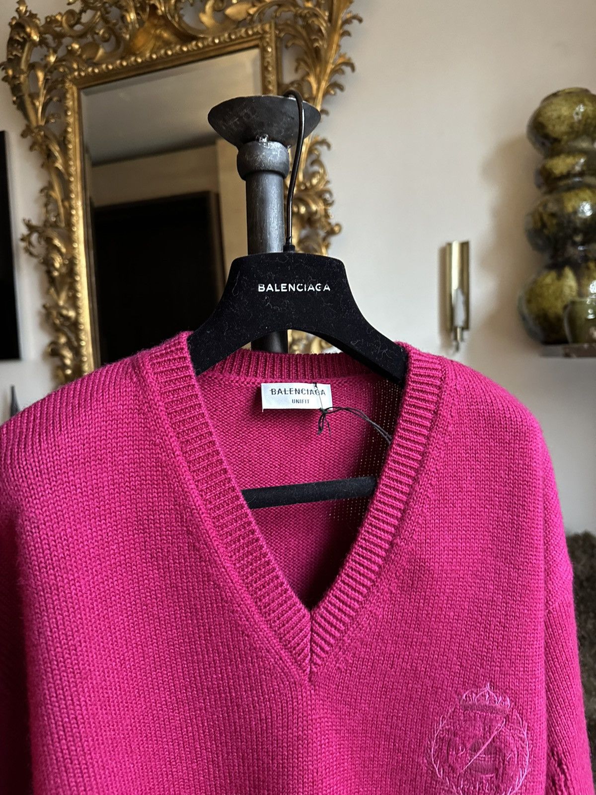 Balenciaga Balenciaga distresed knitwear logo couture Size US S / EU 44-46 / 1 - 4 Thumbnail