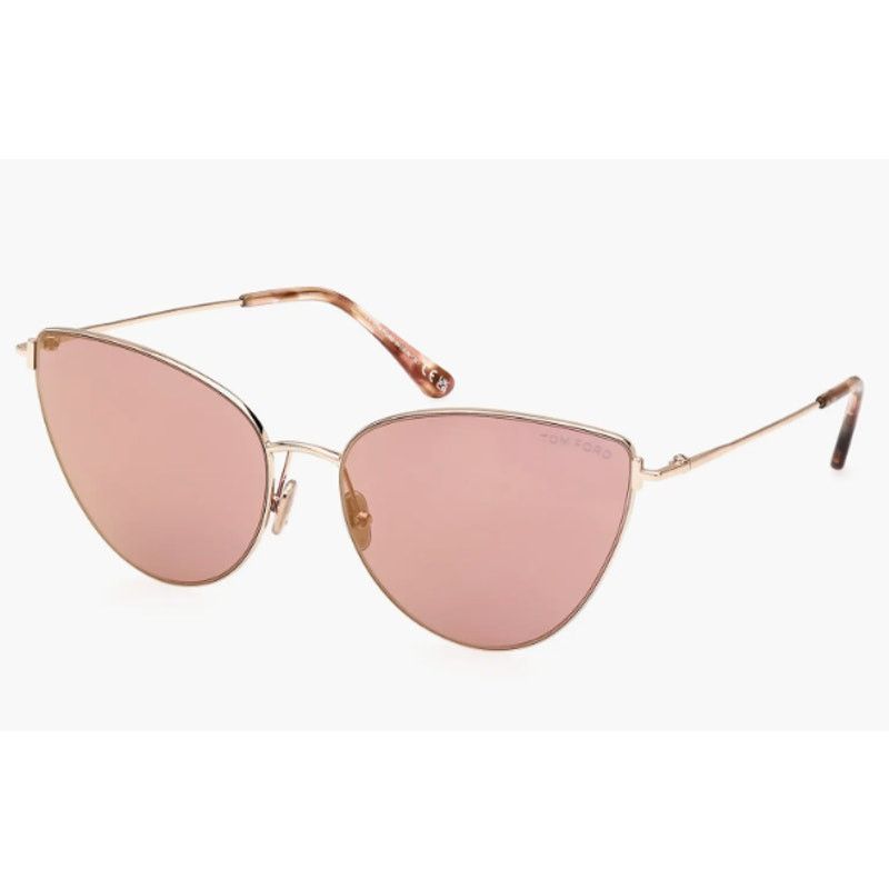 Tom Ford Tom Ford Anais 62mm Cat Eye Sunglasses Pale Gold Copper Size ONE SIZE - 9 Thumbnail