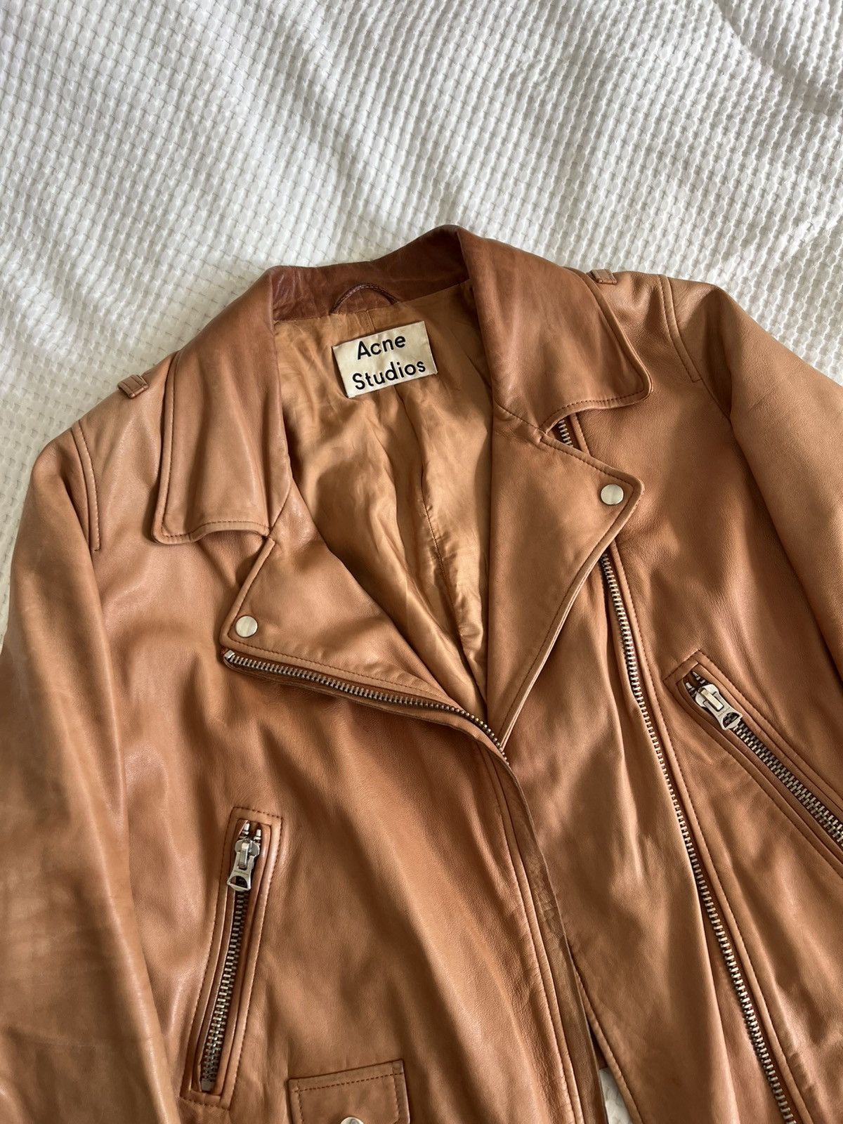 Acne Studios Acne Studios Leather Swift Jacket Size M / US 6-8 / IT 42-44 - 7 Thumbnail