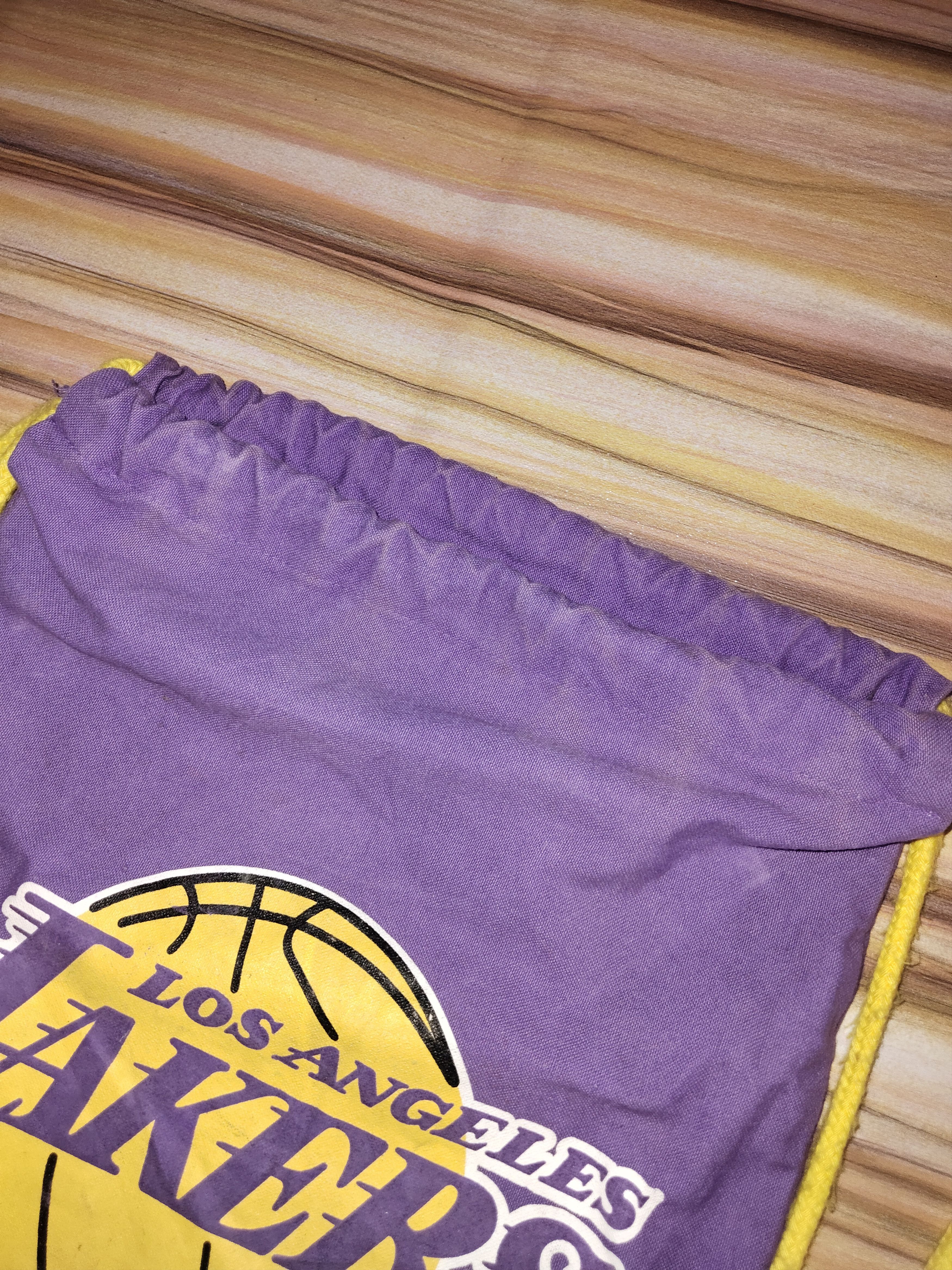 NBA Vintage LA LAKERS Drawstring Bag Size ONE SIZE - 6 Thumbnail
