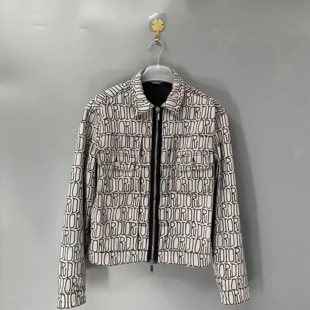 Dior Dior Logo Print Denim Jacket Size US M / EU 48-50 / 2 - 1 Thumbnail