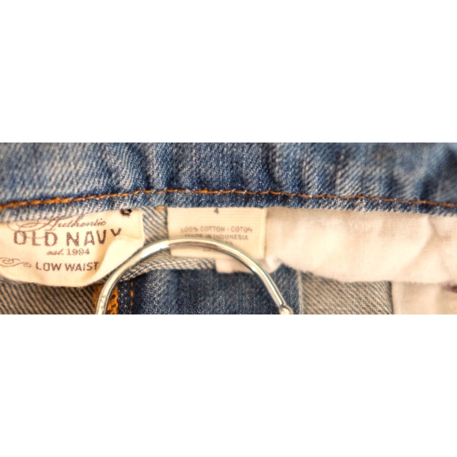 Old Navy Old Navy Denim Skirt Women's Size 4 Above Knee Raw Hem Denim Size 27" / US 4 / IT 40 - 8 Thumbnail