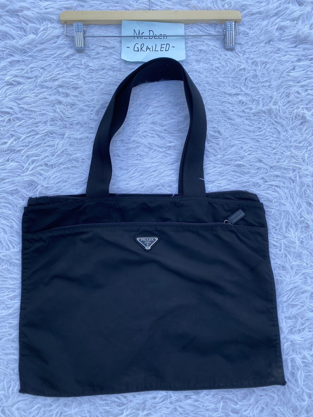 Prada Rare Vintage Prada Nylon Tote Bag Size ONE SIZE - 3 Thumbnail