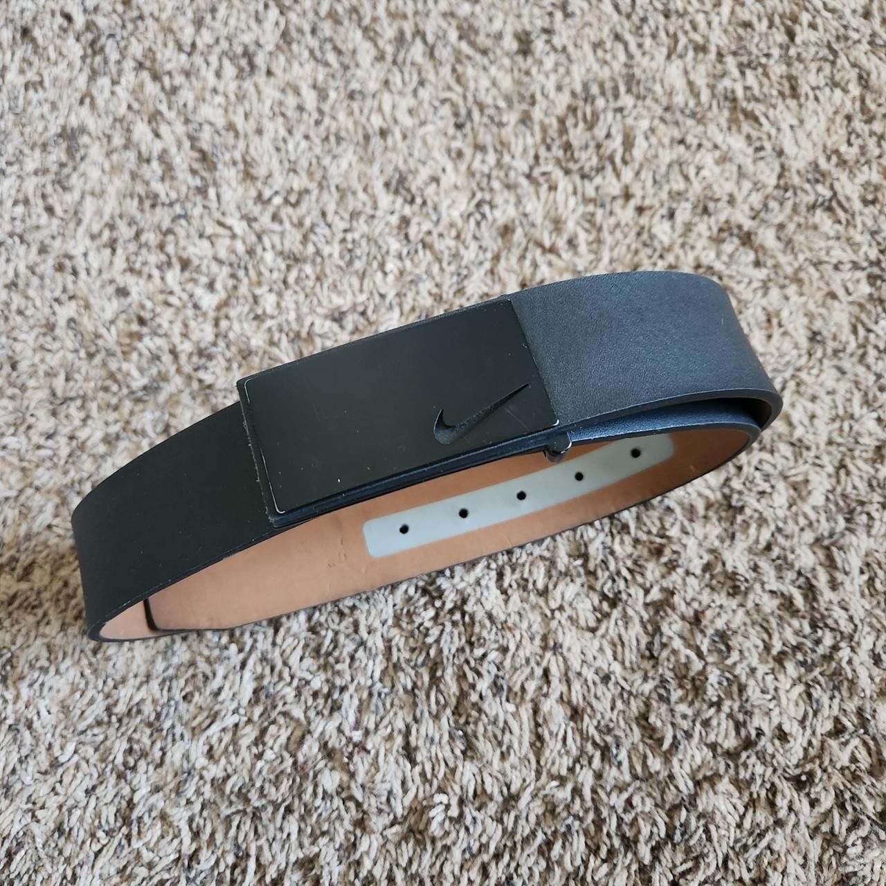 Nike Nike Leather Belt Buckle Black Men’s 34 Size 34 - 1 Thumbnail