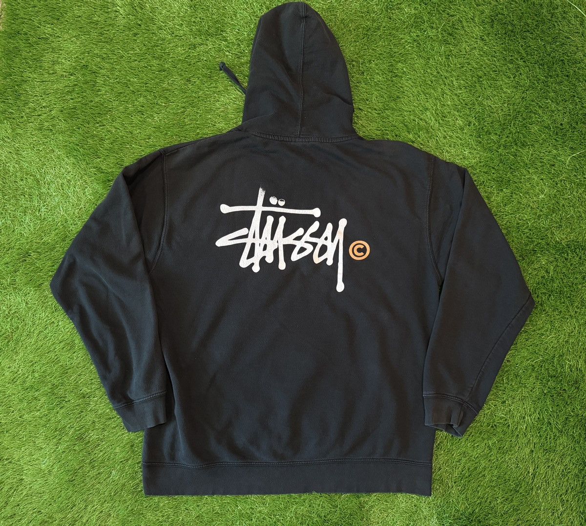 Stussy Vintage Stussy Basic Logo Script Hoodie 90s Made In USA Size US L / EU 52-54 / 3 - 1 Thumbnail