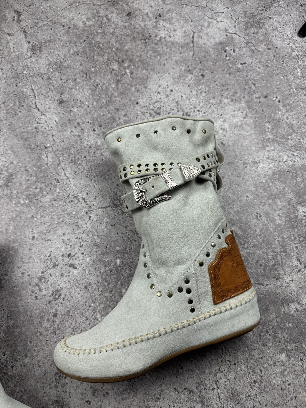 Japanese Brand To be Fashion Y2K Suede Japanesse Glamour Vintage Boots Rare Size US 6 / IT 36 - 9 Thumbnail