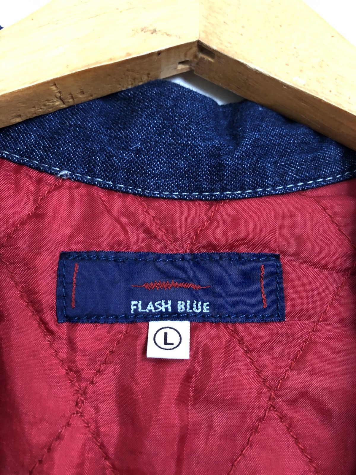 Japanese Brand Flash Blue Work Wear Chore Denim Jacket Size US L / EU 52-54 / 3 - 5 Thumbnail