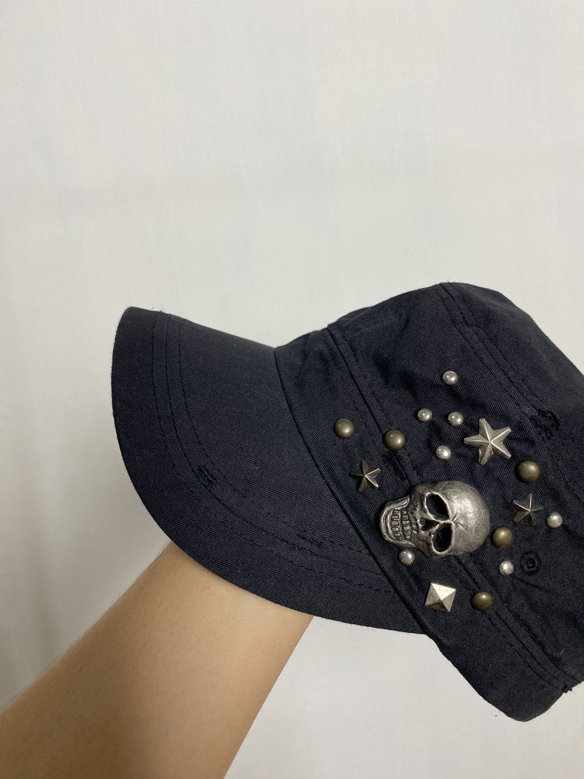 Beauty Beast × Hysteric Glamour × If Six Was Nine Cadet Distressed Skull Hat Size ONE SIZE - 4 Thumbnail