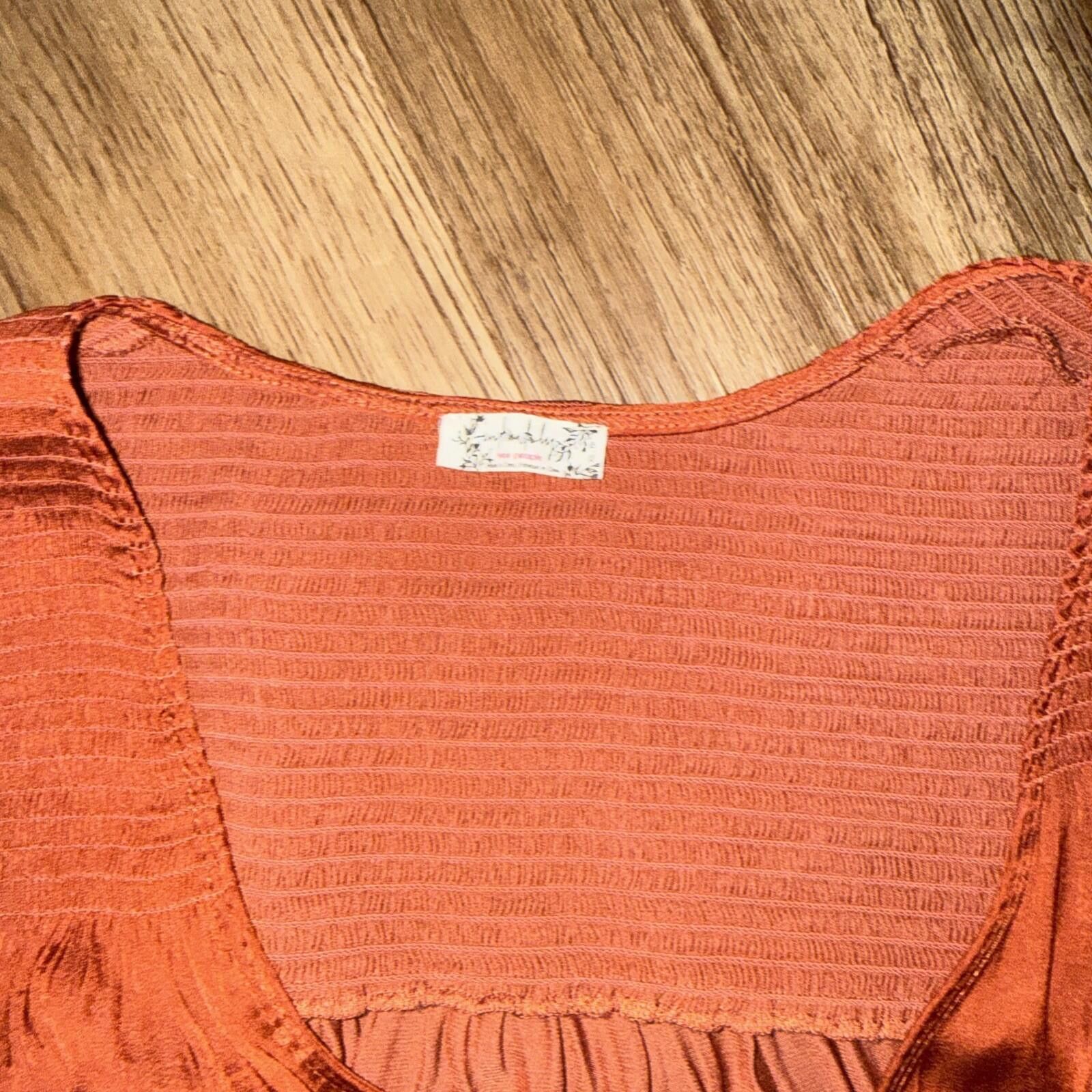 Free People Free People Intimately Plunging Wrap Bodysuit Terra Cotta Size ONE SIZE - 2 Thumbnail