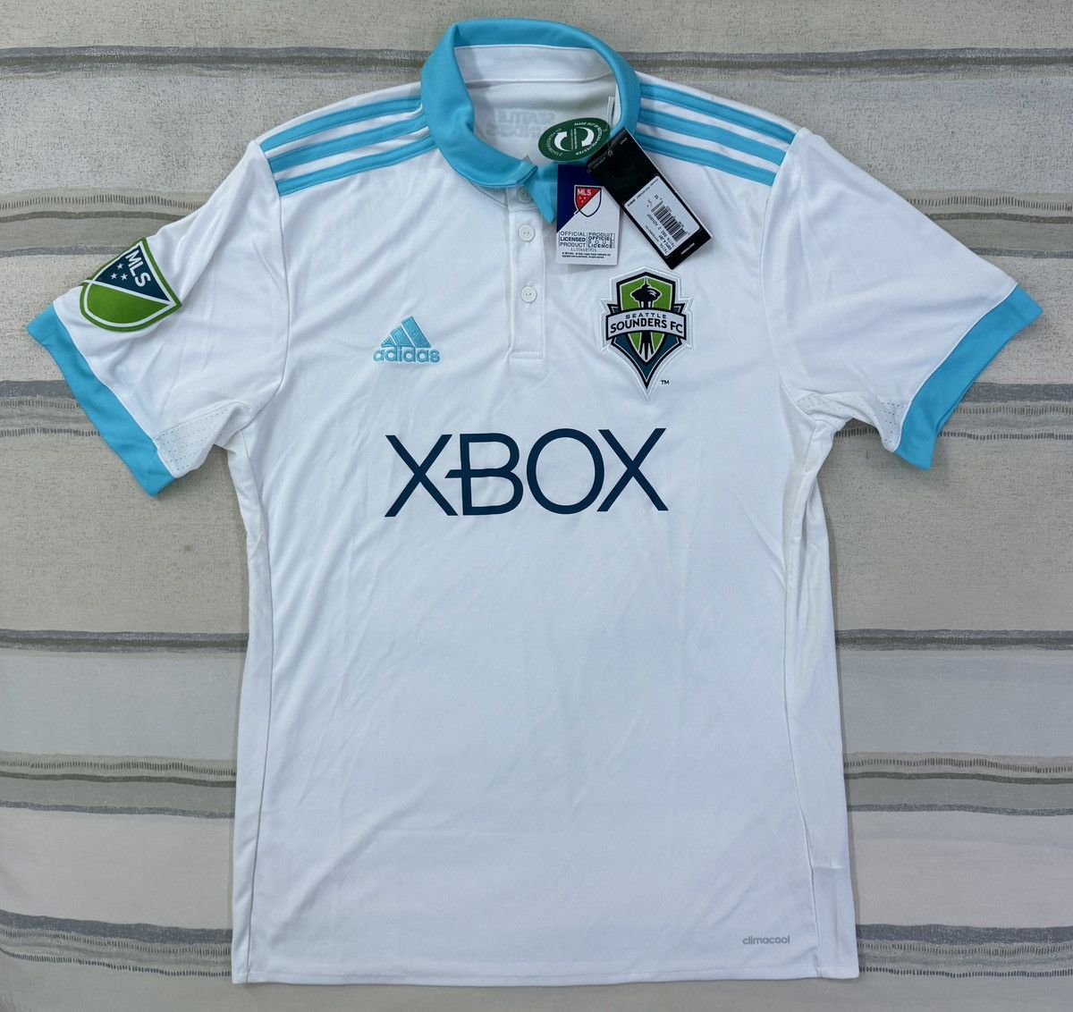 Adidas Adidas Seattle Sounders FC 2017/18 Away Jersey Medium BNWT Size US M / EU 48-50 / 2 - 1 Thumbnail