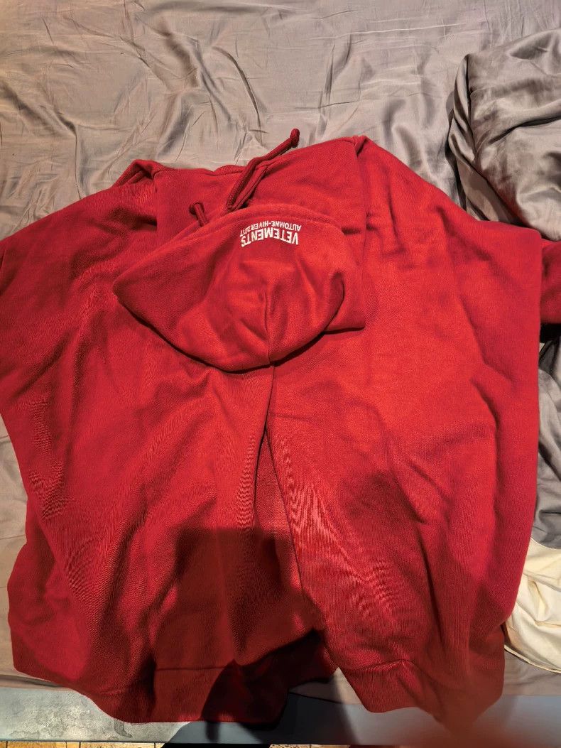 Vetements Vetements First Edition Korean Limited Edition Red Hoodie Size US M / EU 48-50 / 2 - 2 Thumbnail