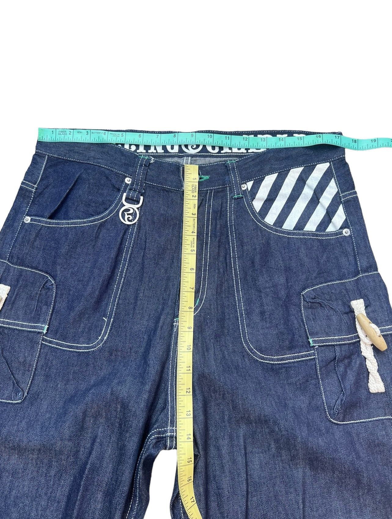 Vintage Rolling Cradle Japan Wide Denim Cargo Jeans Size US 32 / EU 48 - 3 Thumbnail