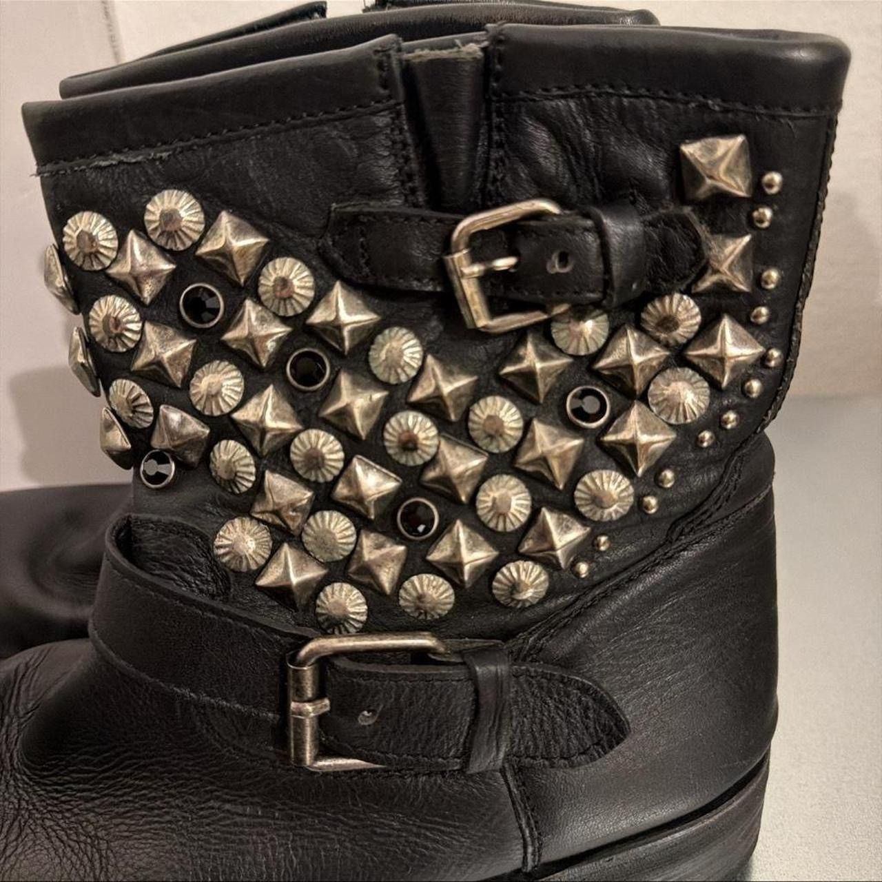 ASH Ash Studded Leather Boots Size US 9 / IT 39 - 2 Thumbnail