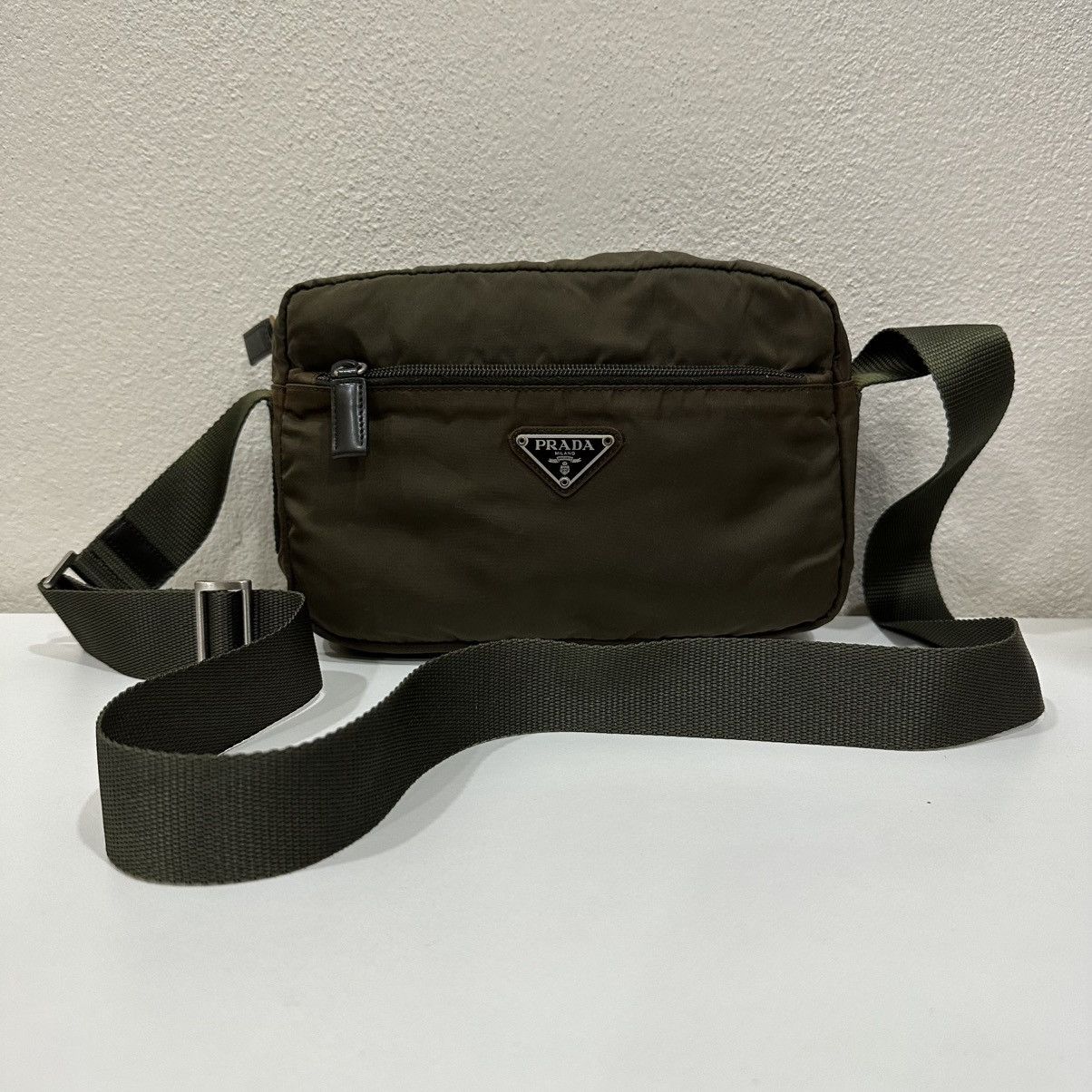 Prada ‼️LASTDROP‼️ PRADA NYLON KHAKI CROSSBODY SHOULDER BAG Size ONE SIZE - 2 Thumbnail