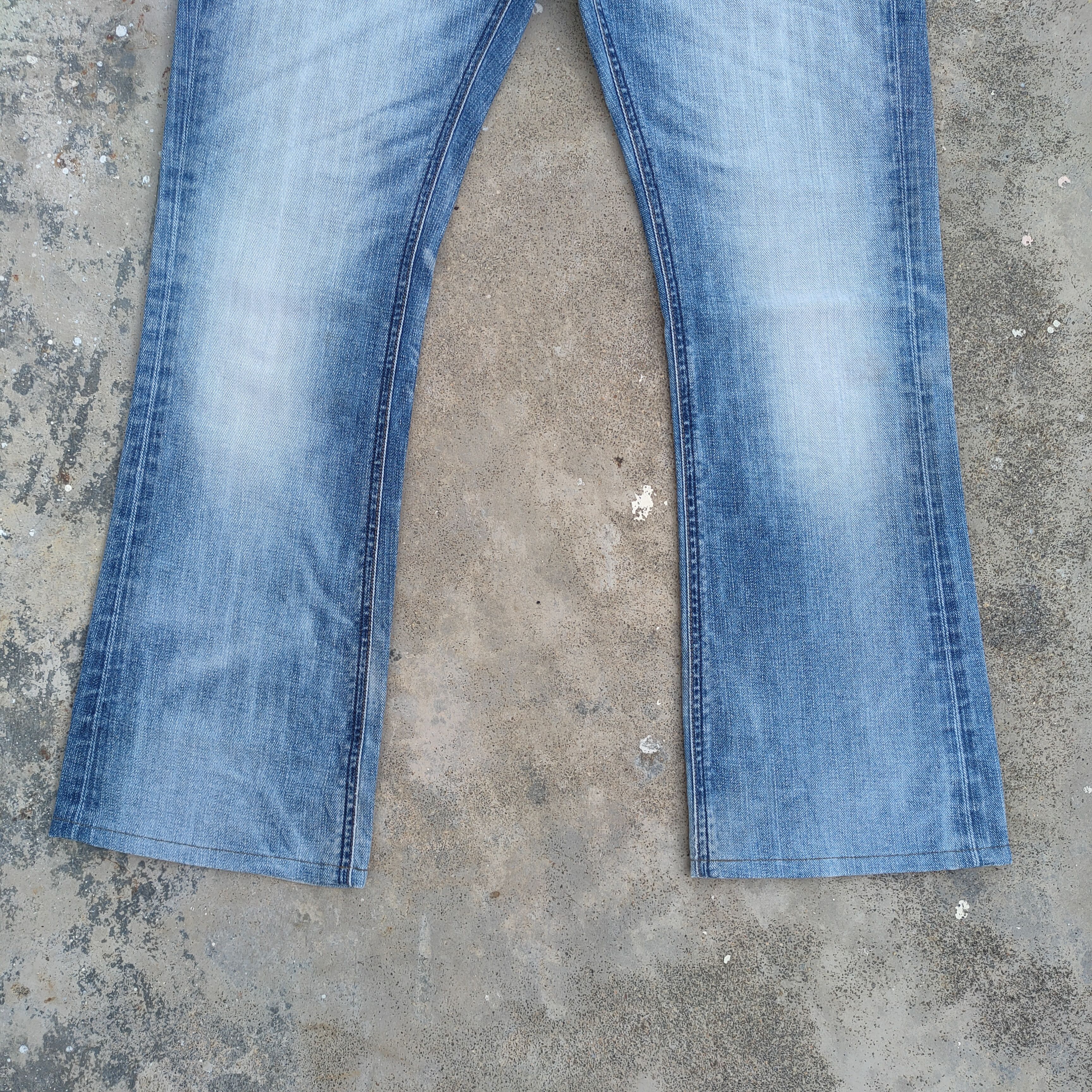Lee VINTAGE LEE FLARED FADED RIPPED JEANS DENIM PANTS Size US 32 / EU 48 - 4 Thumbnail