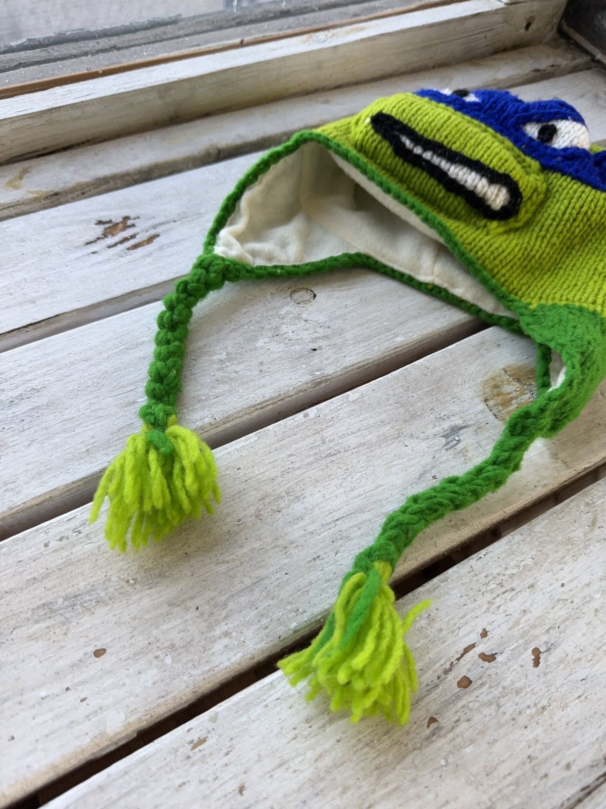 Vintage Vintage 90s Mutant Ninja Turtles trapper hat Donatello adult Size ONE SIZE - 2 Thumbnail