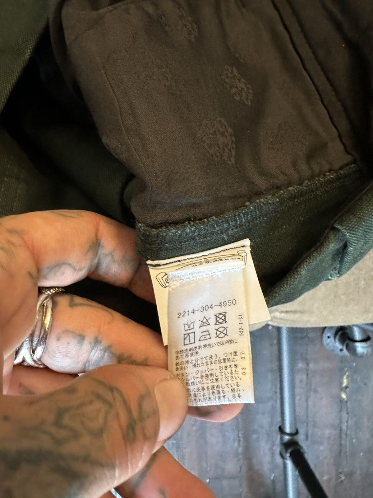 Chrome Hearts Chrome Hearts JAPAN LIMITED GREEN double knee carpenter jean Size US 34 / EU 50 - 9 Thumbnail