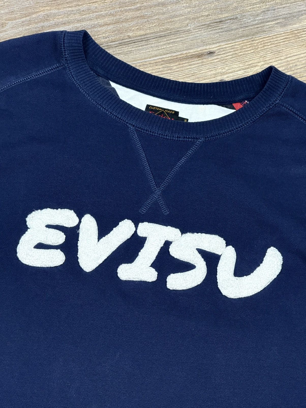 Evisu Mens Evisu Big Logo Japanese Blue Cotton Sweatshirt Size L Size US L / EU 52-54 / 3 - 4 Thumbnail