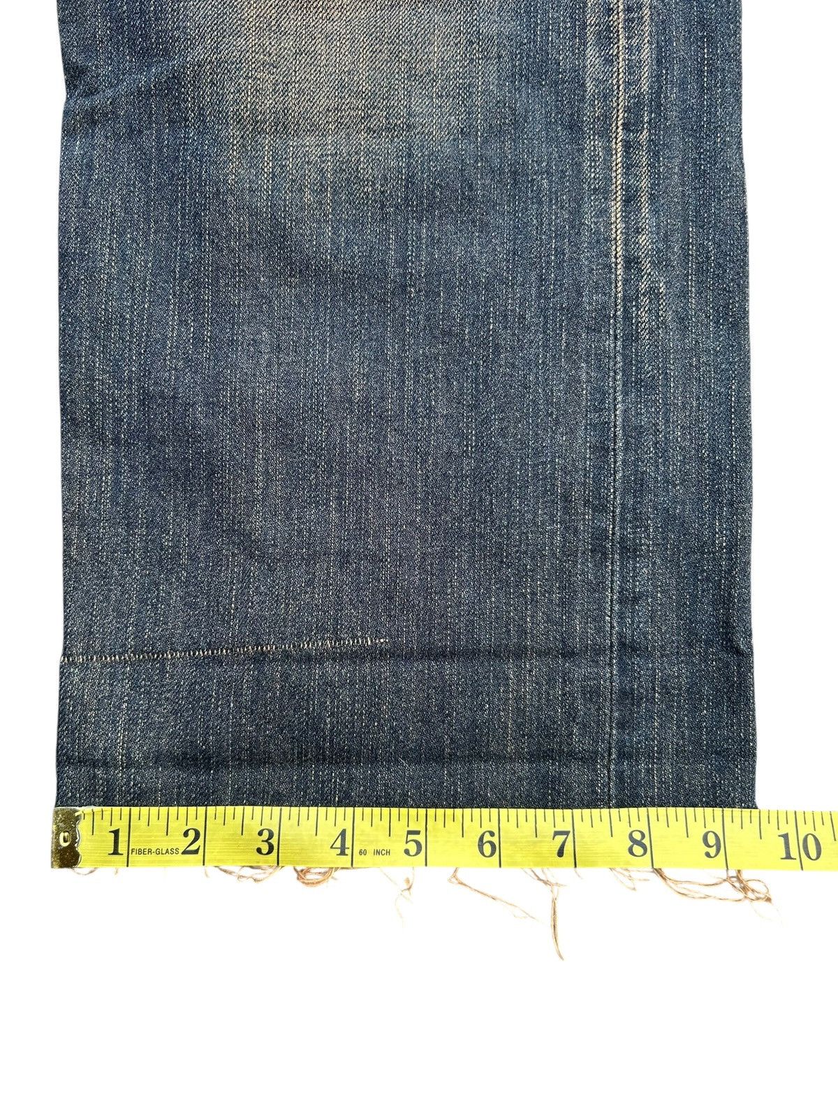 Edwin × Kapital × Vintage Vintage Edwin 505 Selvedge Baggy Rusty Distressed Denim Jean Size US 31 - 16 Thumbnail