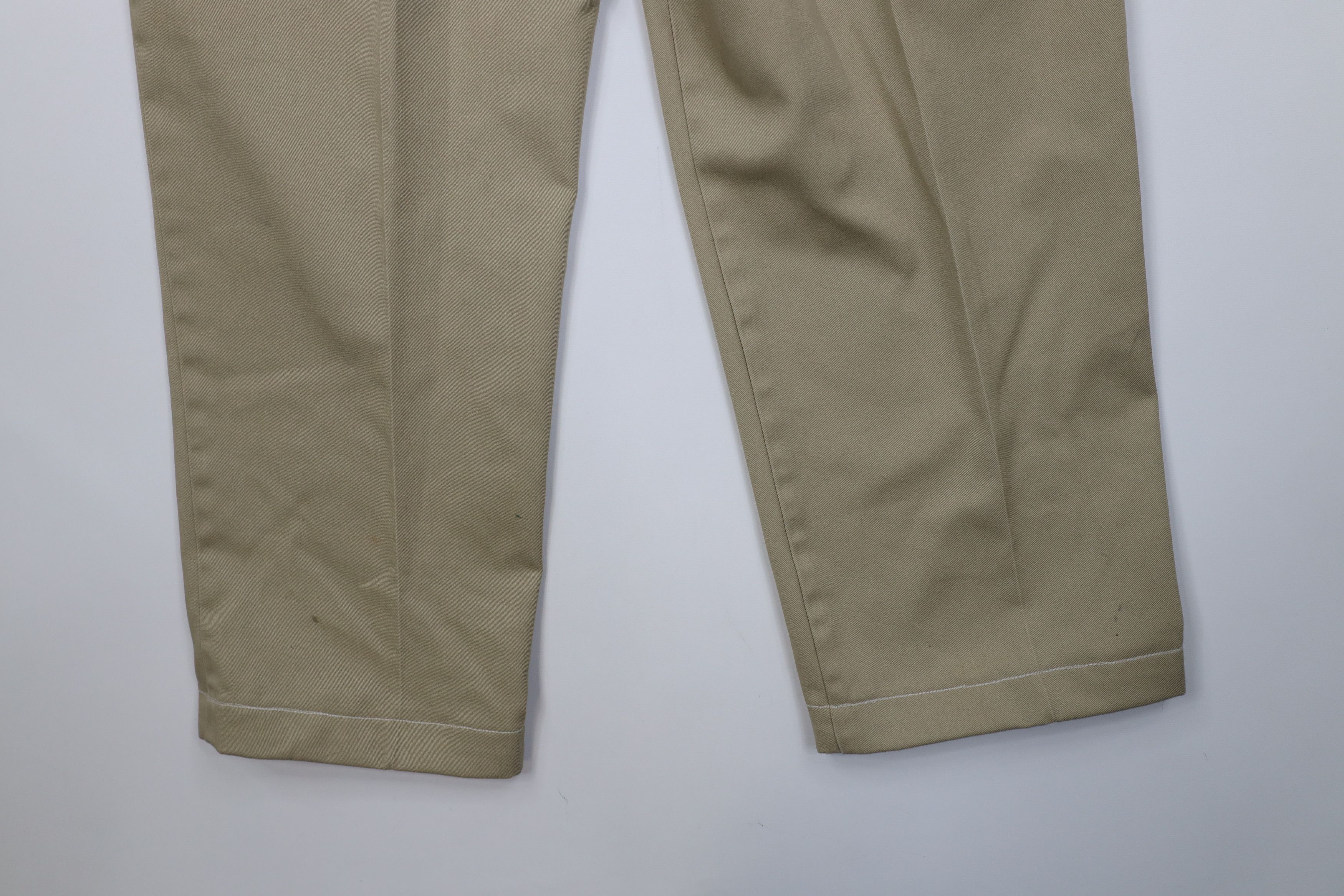 Dickies Vintage 90s Dickies Wide Leg Pants Workwear Khaki Tan USA Size US 36 / EU 52 - 13 Thumbnail