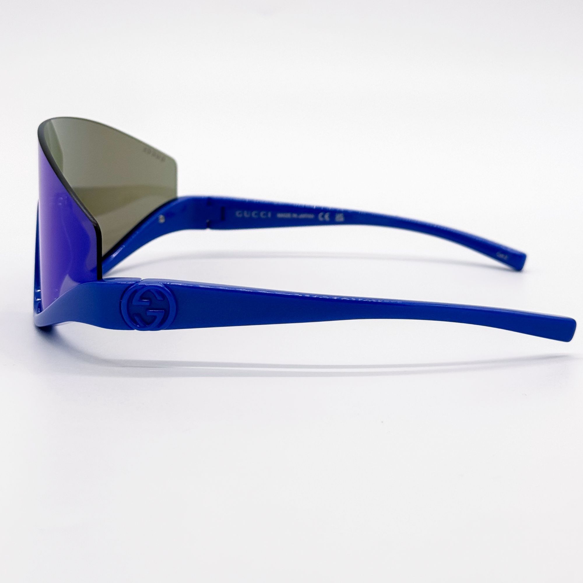 Gucci NEW GUCCI SUNGLASSES GG1650S 010 SHIELD BLUE UNISEX GUCCI Size ONE SIZE - 6 Thumbnail