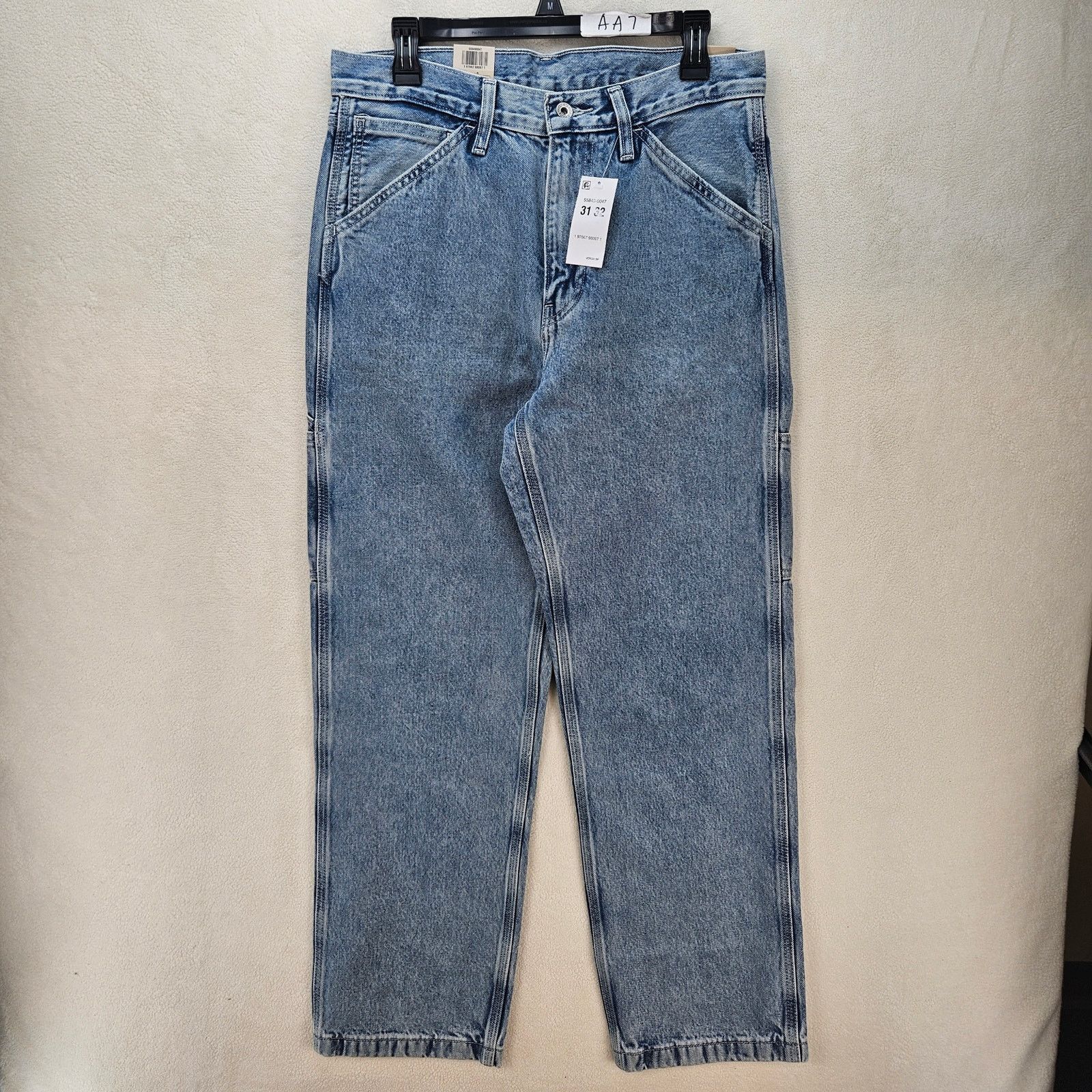 Levi's LEVI'S 568 MEN'S 31X32 CARPENTER LIGHT BLUE DENIM JEANS NWT Size US 31 - 1 Thumbnail