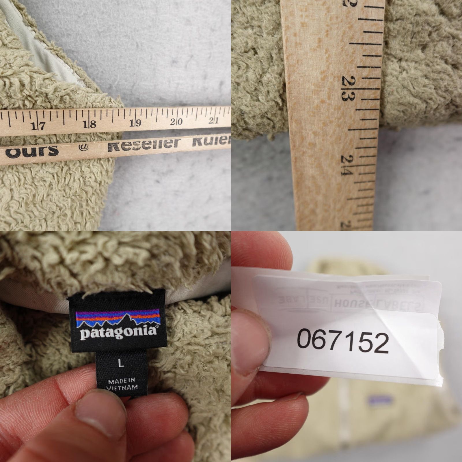Patagonia Patagonia Vest Womens Large Beige Oatmeal Los Gatos Fleece Sherpa High Pile Zip Mid-Length Casual Travel Size L / US 10 / IT 46 - 8 Thumbnail