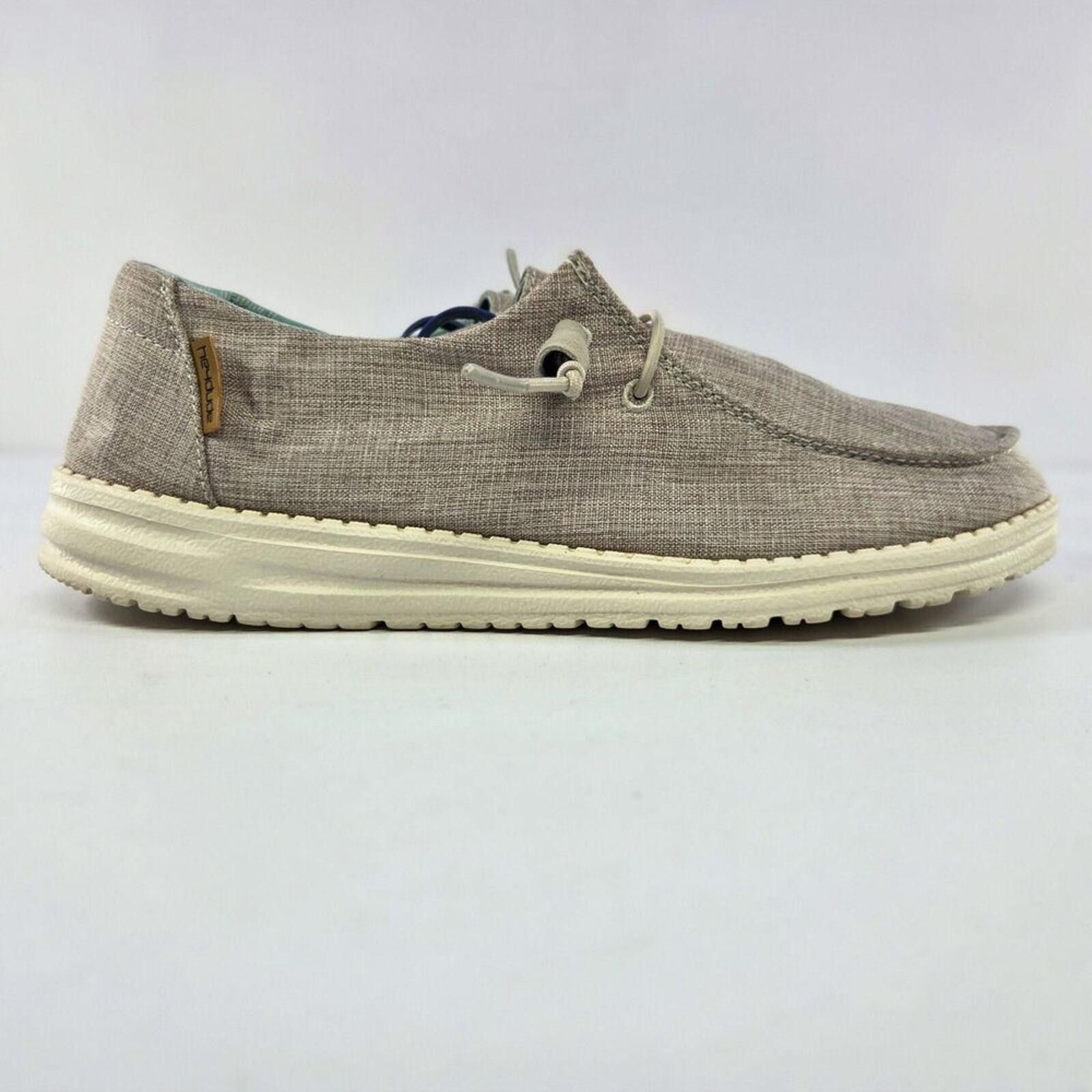Other Hey Dude Wally Beige Woven Loafers Mens Sz 9 Size US 9 / IT 39 - 2 Thumbnail