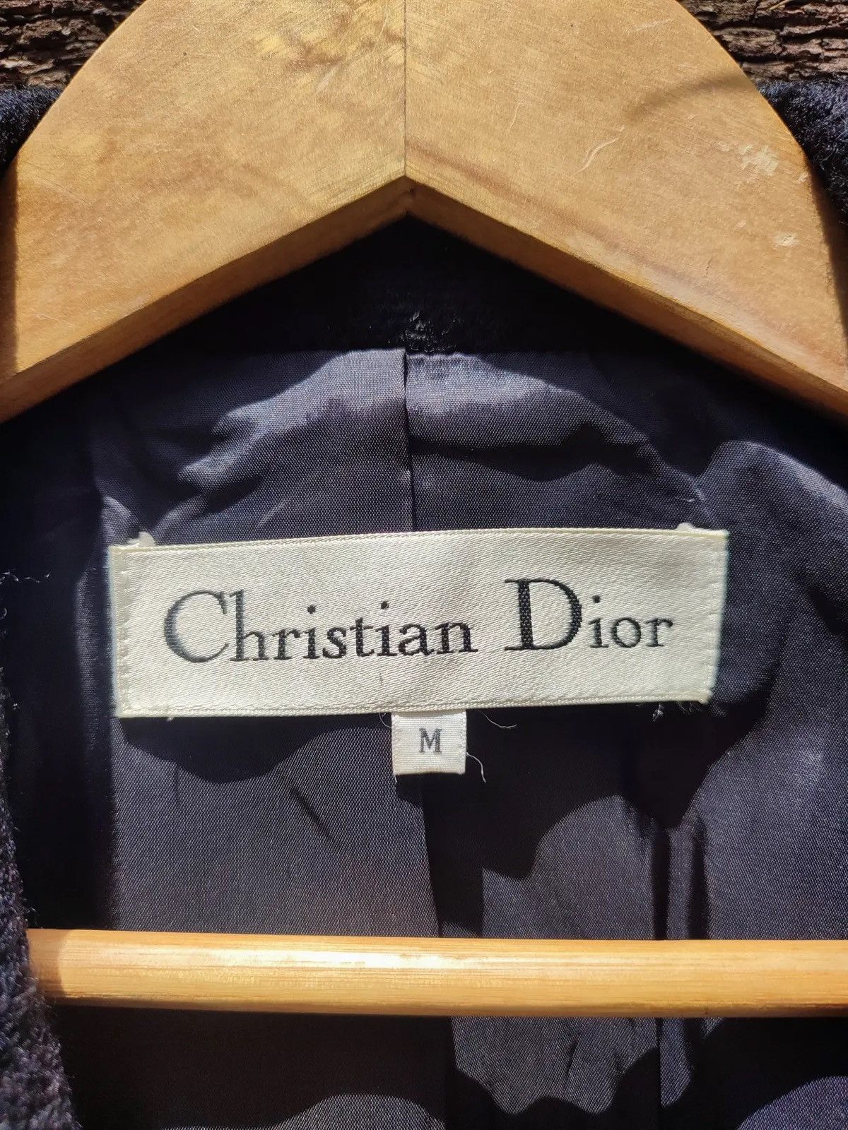 Christian Dior Monsieur Christian Dior Black Textured Wool Blazer – Classic Tailored Size M / US 6-8 / IT 42-44 - 14 Thumbnail