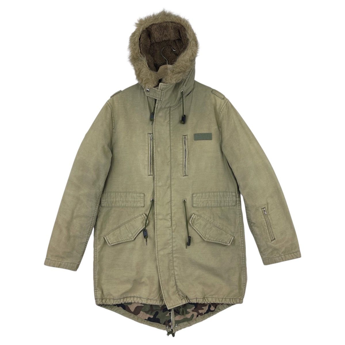 Sophnet. Thinsulate Camo Fishtail Parka Fur Hoodie Jacket Size US M / EU 48-50 / 2 - 2 Thumbnail