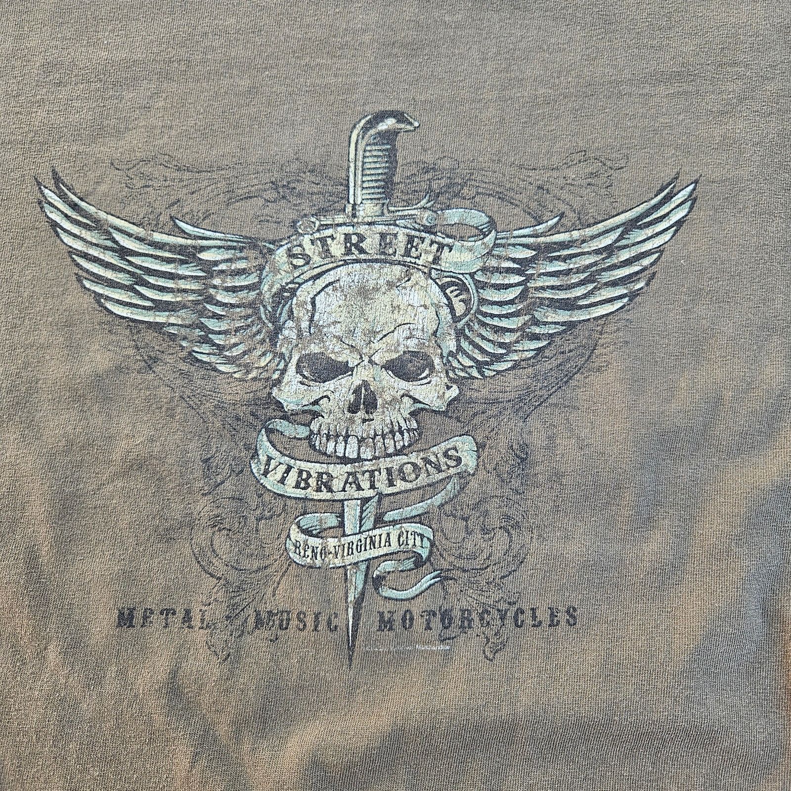 Owner Operator Vintage Y2K Metal Motorcycles Street Vibrations T-Shirt 3XL Size US XXL / EU 58 / 5 - 2 Thumbnail