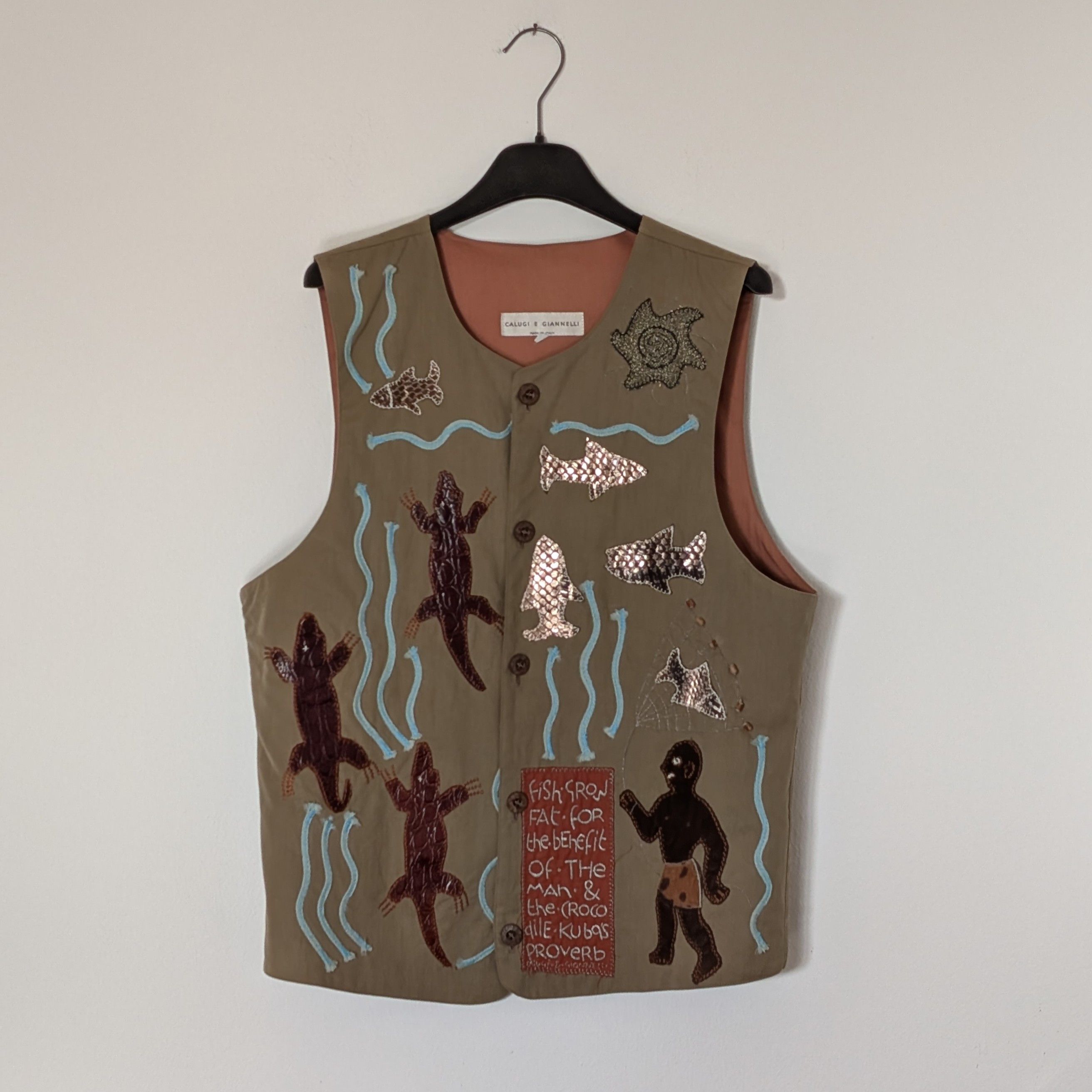 Calugi e Gianelli 🔥 Rare archive Calugi e Giannelli ethnic vest Size US M / EU 48-50 / 2 - 1 Thumbnail