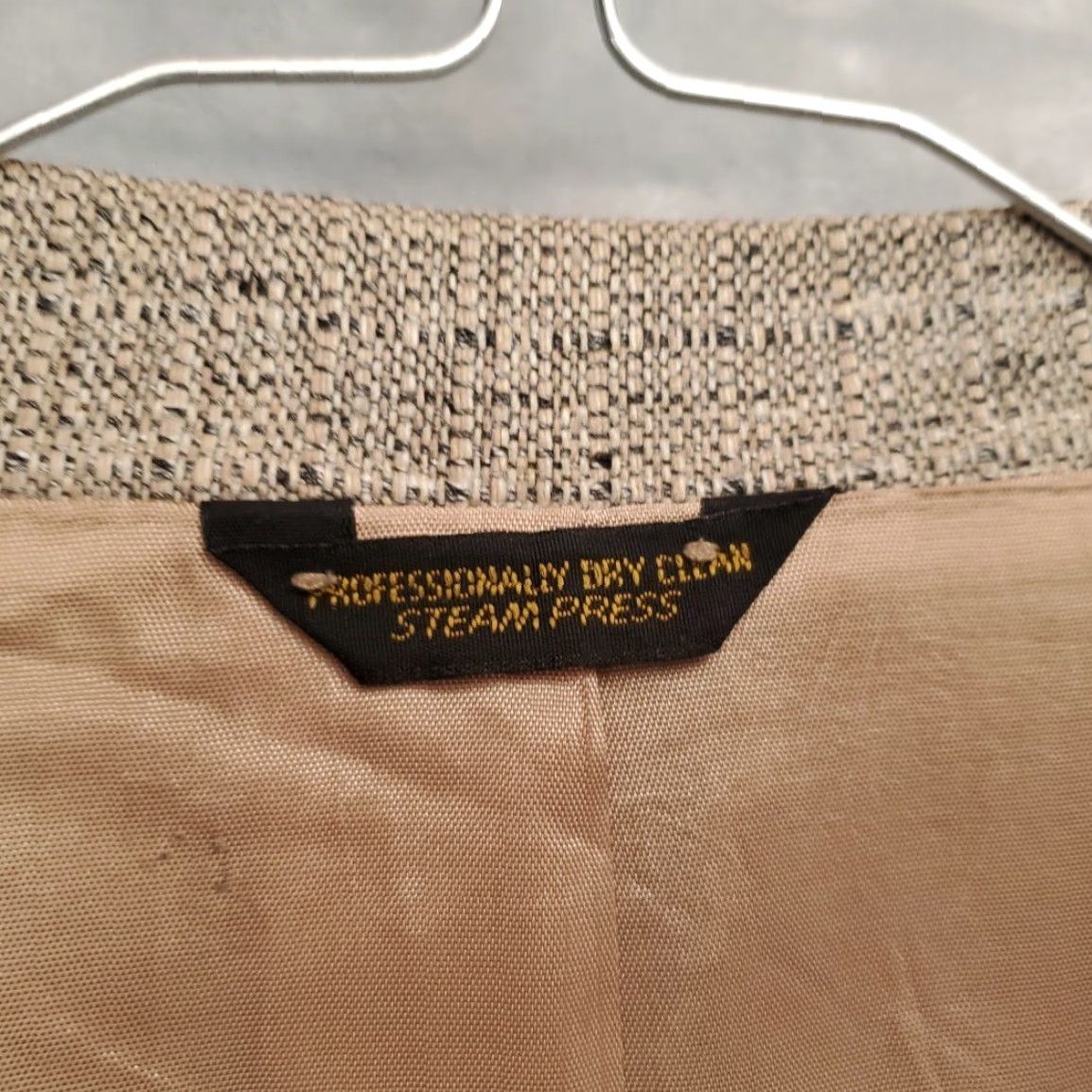 Levi's VTG Levi's Trimcut Tweed Blazer Men's 40R Beige Wool Blend Jacket 2 Piece Blazer Vintage 70s Made in USA Mens Size 40R - 7 Thumbnail