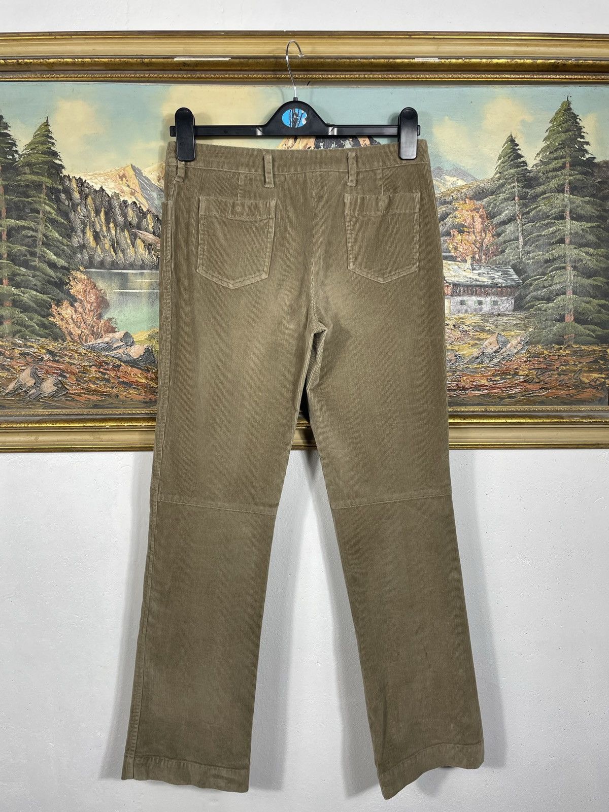 Prada Prada Vintage Y2k Brown Corduroy Trousers Pants Red Tab Size 28" / US 6 / IT 42 - 6 Thumbnail