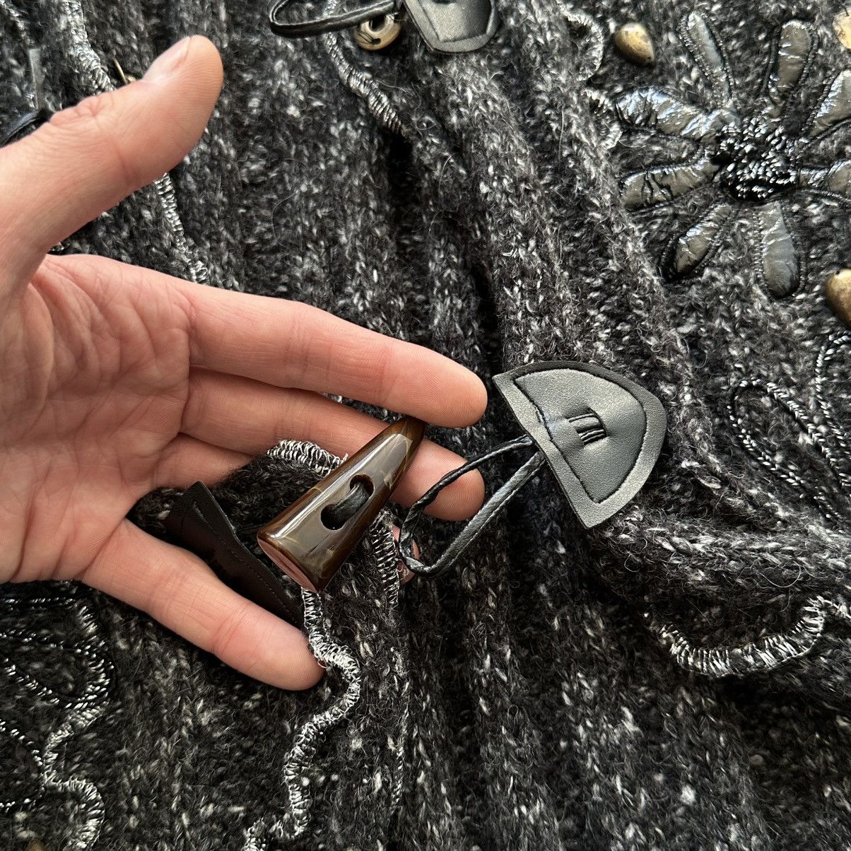 Hysteric Glamour × Undercover Gothic Faux Fur Cardigan Sweater Zone Bleue Rundholz Vibe Size L / US 10 / IT 46 - 14 Thumbnail