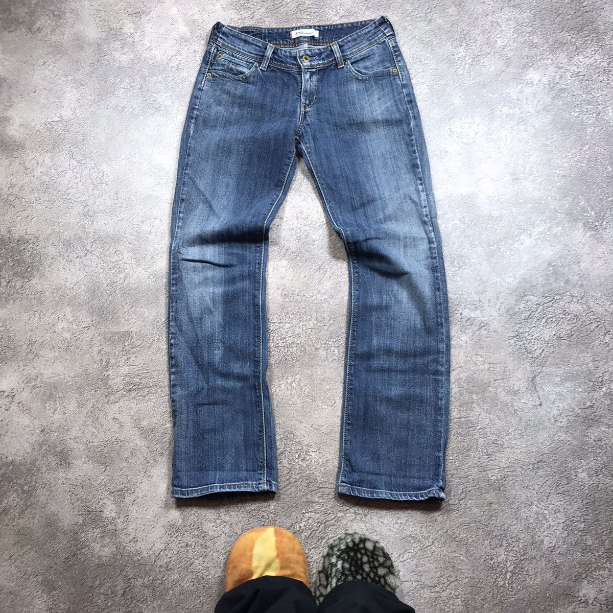 Vintage Vintage 90s Levis Baggy Wide Leg Distressed Jeans Grunge 30 Size US 30 / EU 46 - 3 Thumbnail